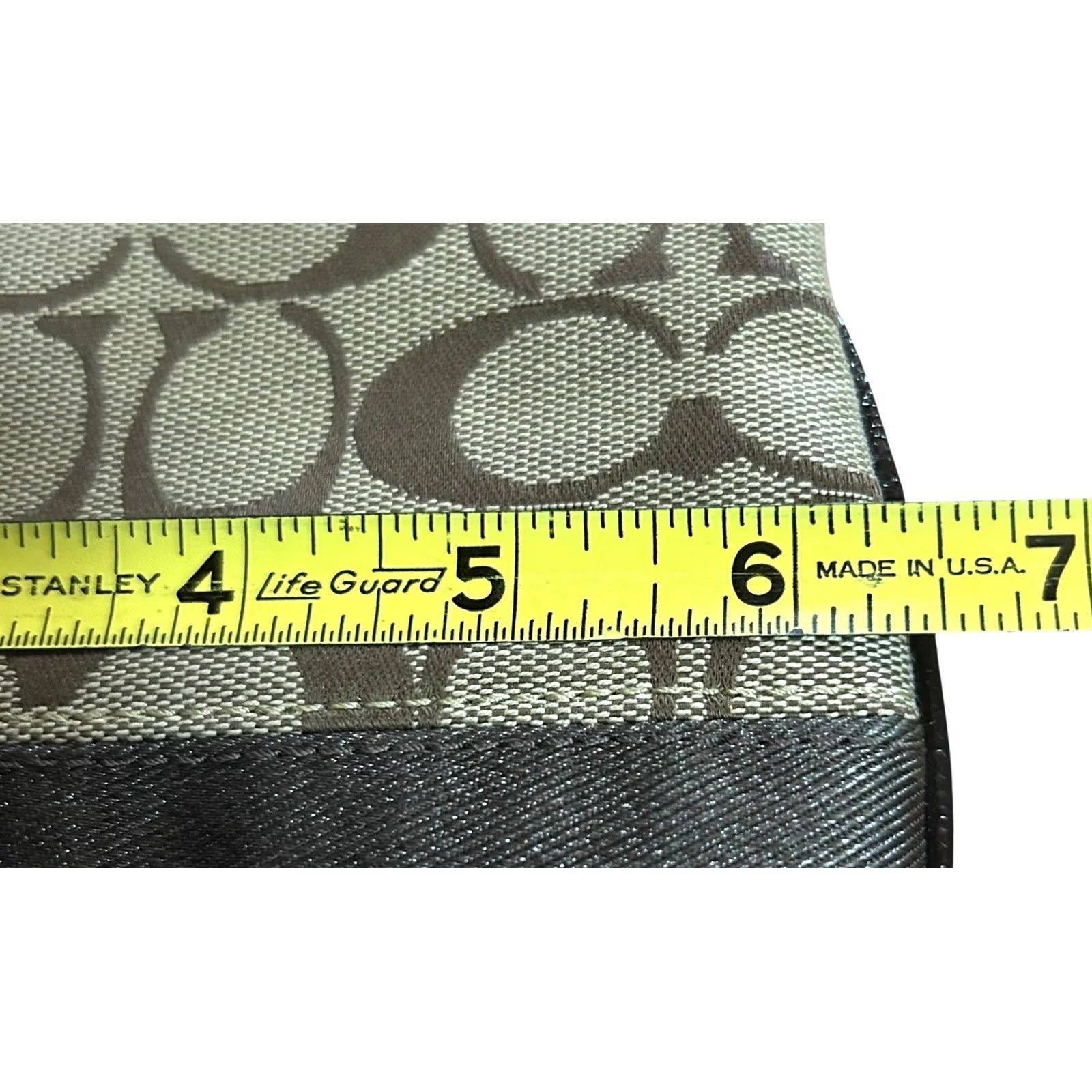 Coach Coach Signature Avary Wristlet Wallet Small Brown Jacquard Monogram Women's Read Size ONE SIZE - 6 Thumbnail