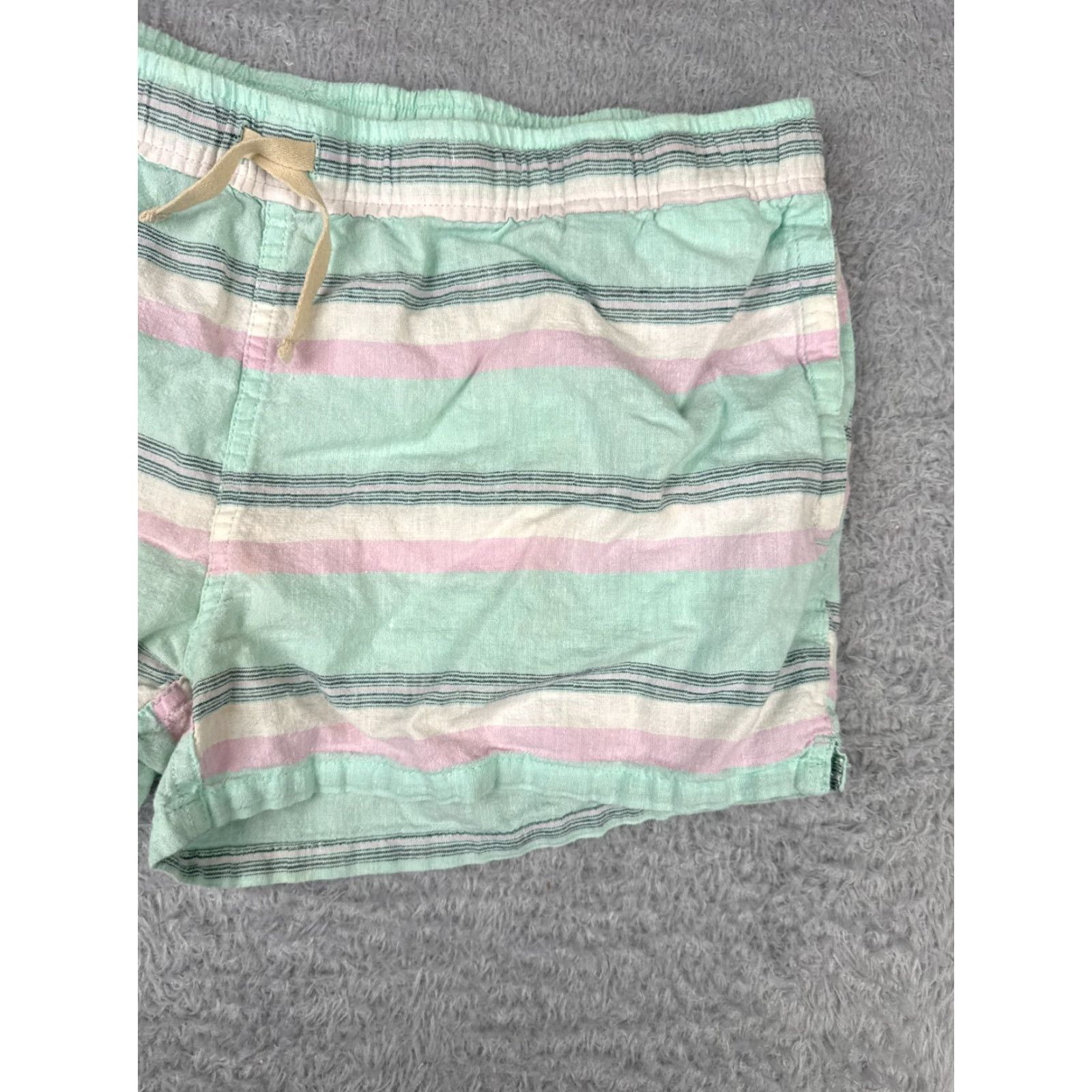 Patagonia Patagonia Shorts Womens Medium Green Pink Island Baggies 3" Hemp Cotton Blend Size 32" / US 10 / IT 46 - 3 Thumbnail