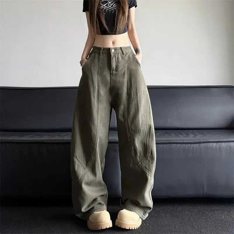 Japanese Brand Retro loose straight leg casual jeans Size US 32 / EU 48 - 6 Thumbnail