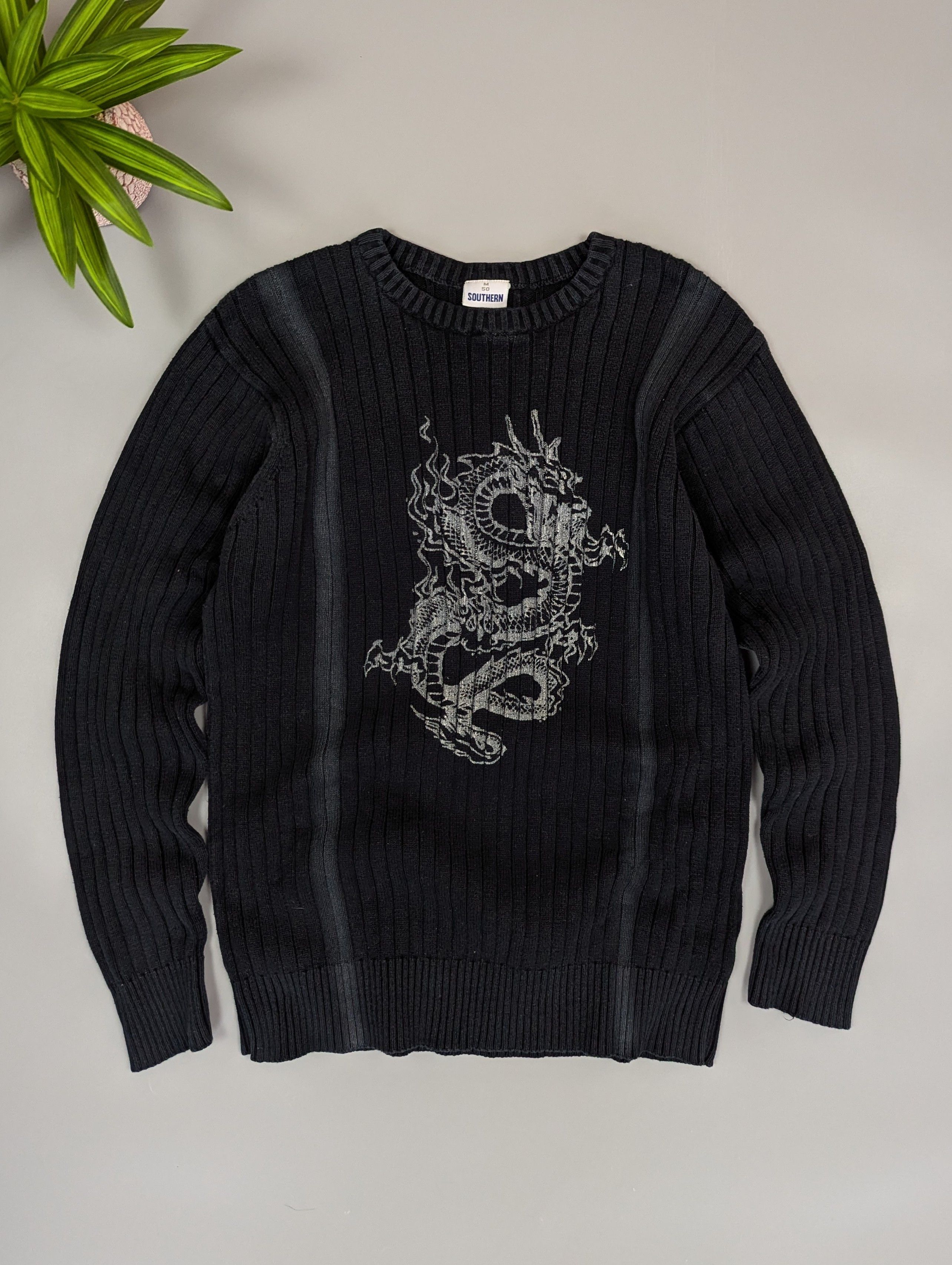 Japanese Brand VTG Japanese Dragon Sweatshirt Distressed Faded Southern M Size US M / EU 48-50 / 2 - 1 Thumbnail