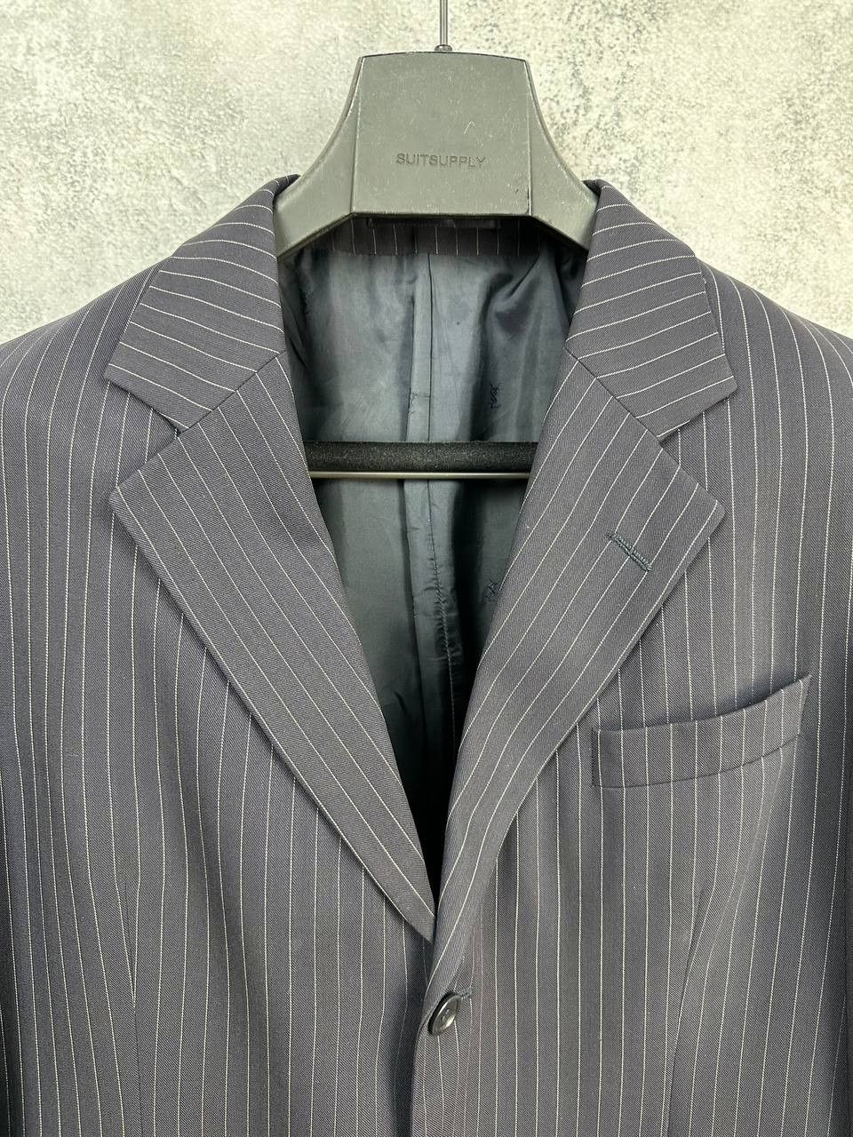 Yves Saint Laurent Yves Saint Laurent Pour Homme 90s Pinstripe Pure Wool Blazer Size 52R - 4 Thumbnail