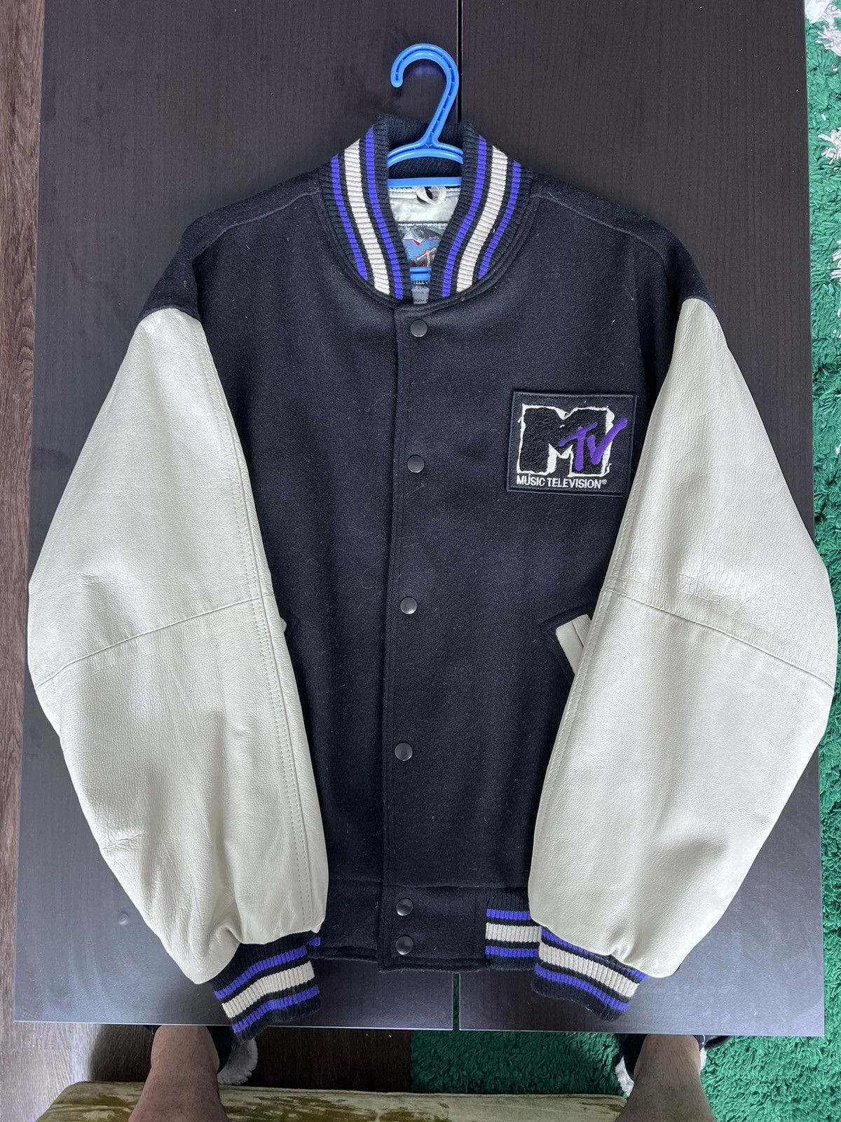 Mtv × Vintage Vintage 1992 MTV Varsity Jacket Size US M / EU 48-50 / 2 - 1 Thumbnail