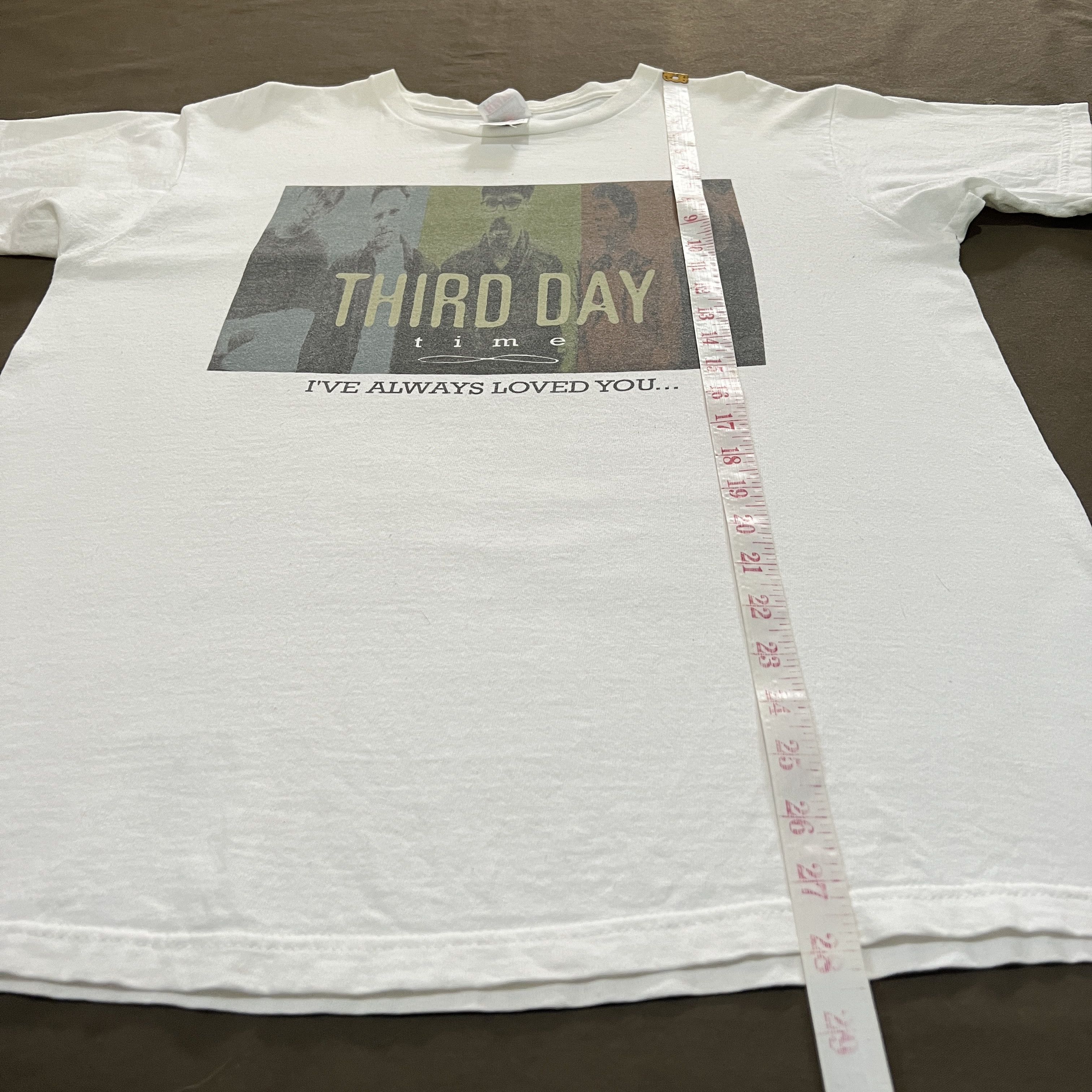 Band Tees Vintage 90s Time (Third Day album) Jesus God Bible Holy Tee Size US L / EU 52-54 / 3 - 8 Thumbnail