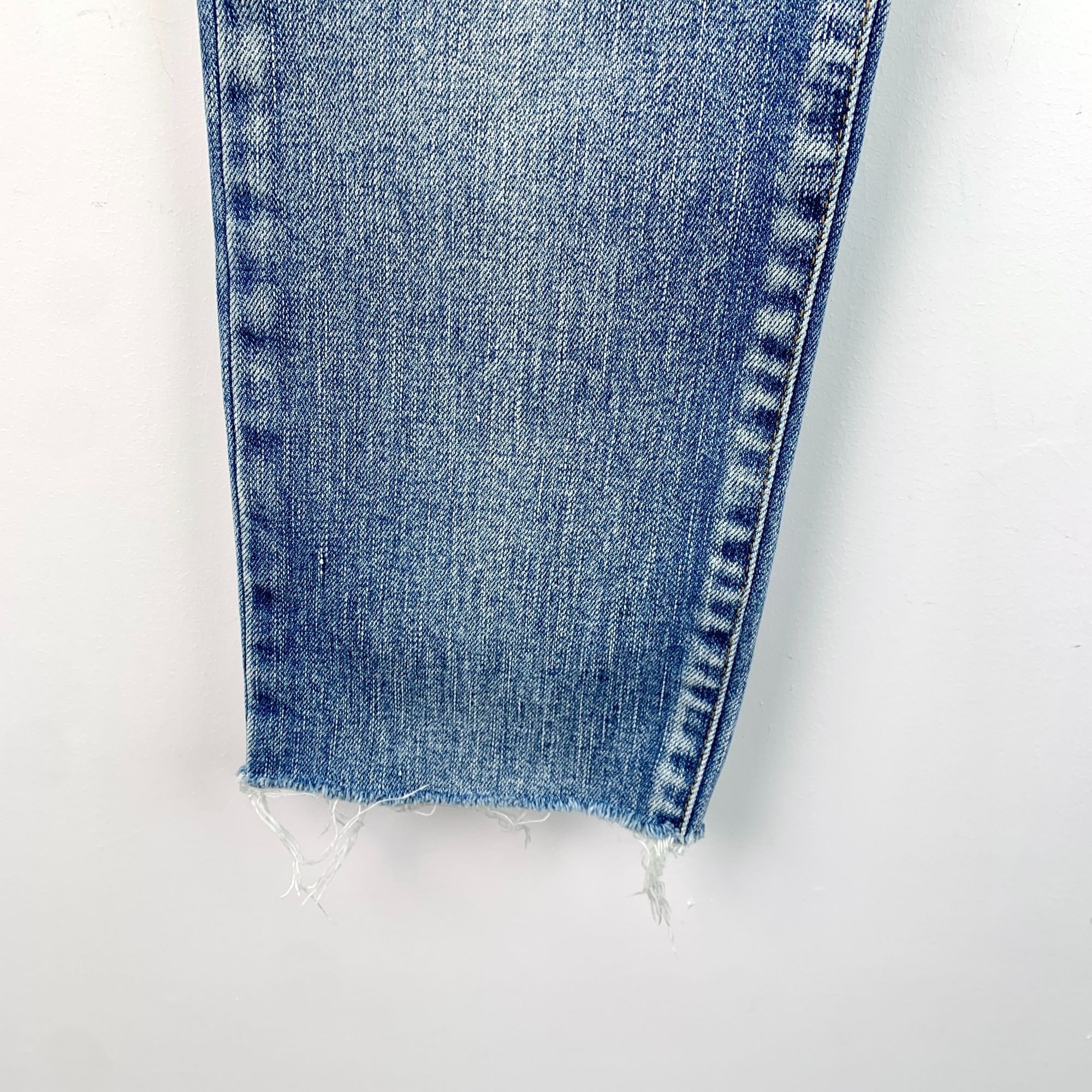 Yves Saint Laurent Saint Laurent Paris Mens Distressed Skinny Fit Blue Denim Je Size 32" / US 10 / IT 46 - 5 Thumbnail
