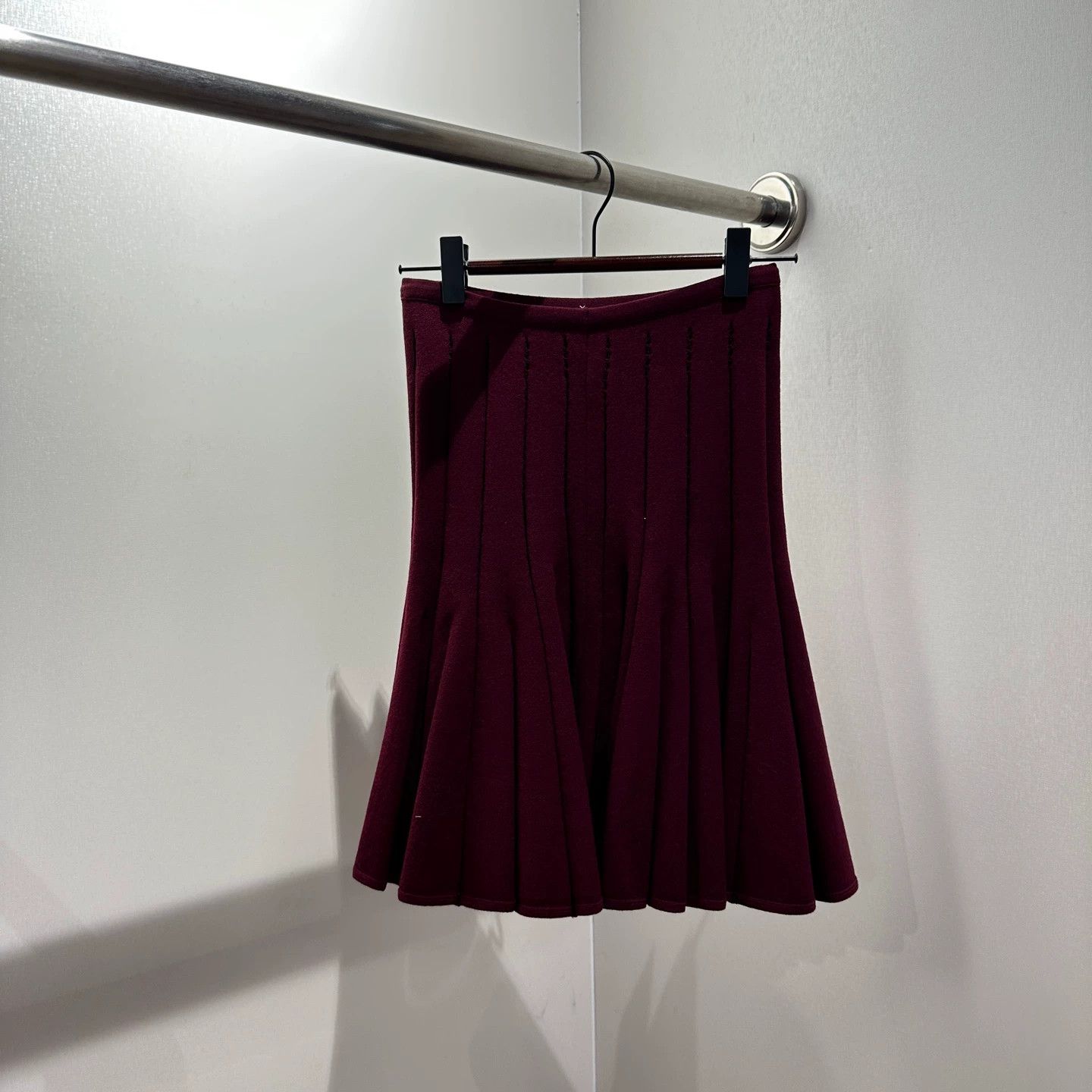 Alaia Alaia may95 women's Wool Knit Skirt 36 Size 25" / US 0 / IT 36 - 2 Thumbnail