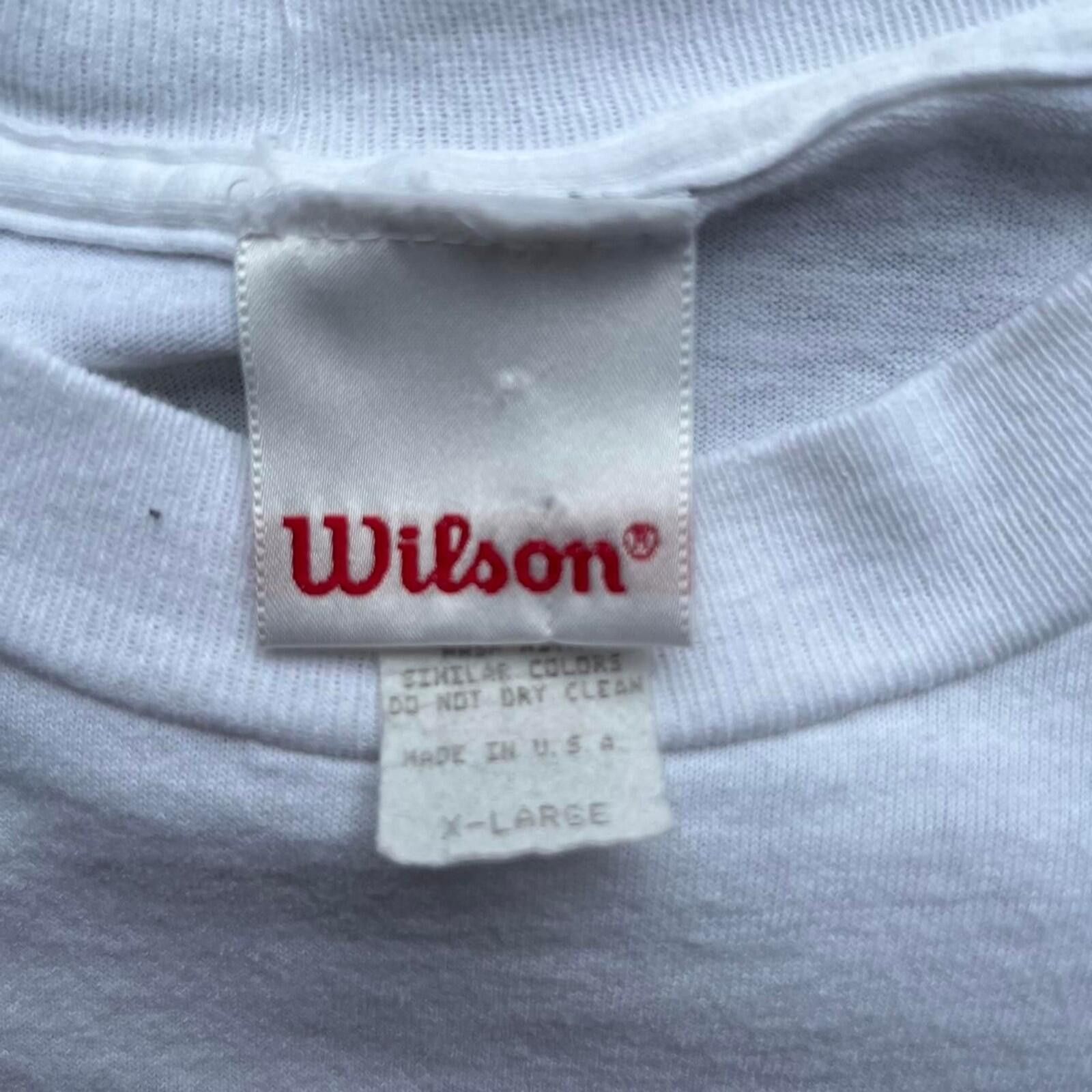 Wilson Vintage 90s Wilson Tennis Slogan Graphic T-Shirt Size US XXL / EU 58 / 5 - 3 Thumbnail