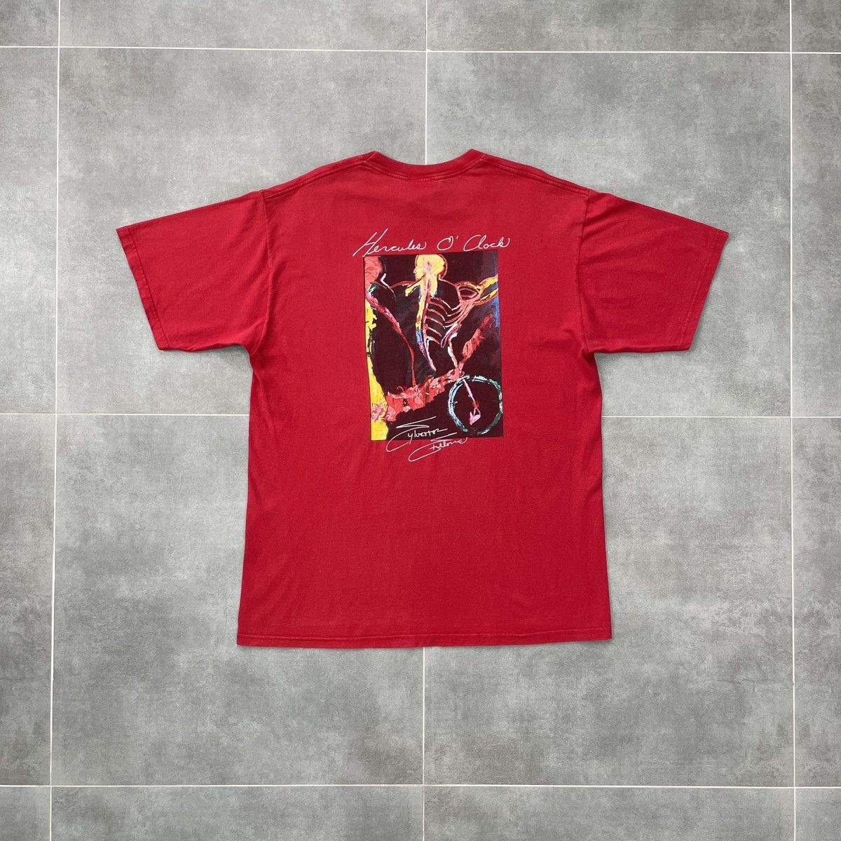 Planet Hollywood × Vintage Planet Hollywood 1991 Hercules O'clock Stallone T-Shirt Size US XL / EU 56 / 4 - 10 Thumbnail