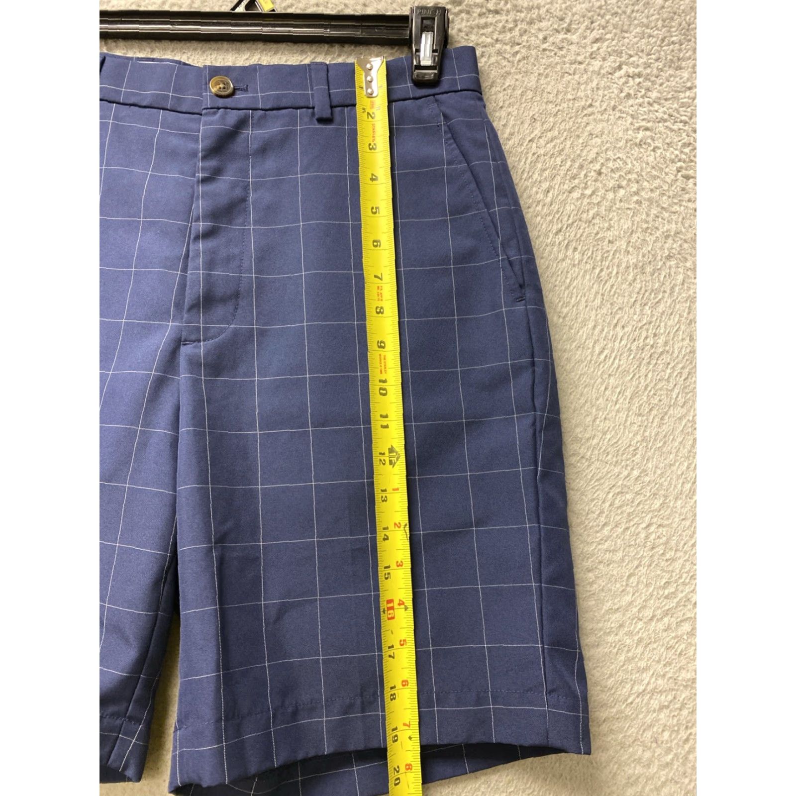 Brooks Brothers VINTAGE Brooks Brothers Men's Shorts Size 33 Navy Check Chino Preppy Summer Casual Size US 33 - 4 Thumbnail