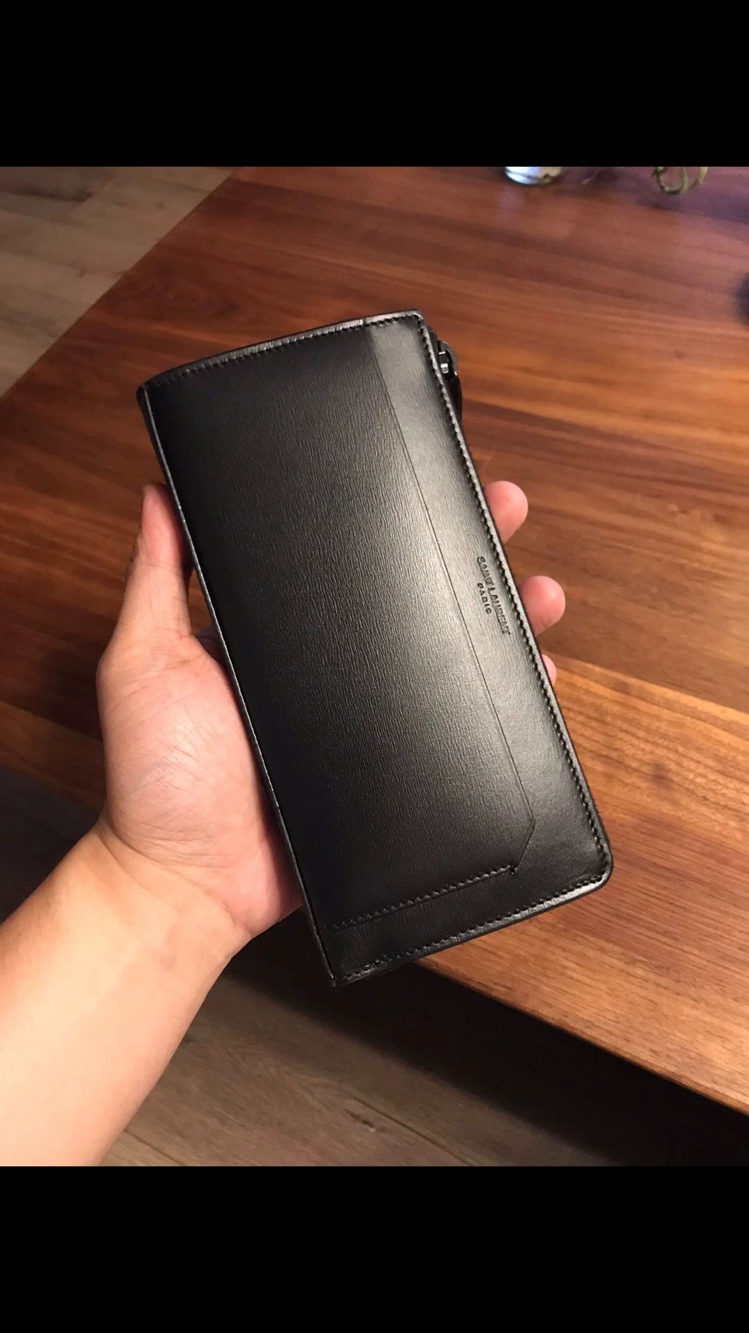 Saint Laurent Paris SLP new long zip full leather wallet Size ONE SIZE - 6 Thumbnail