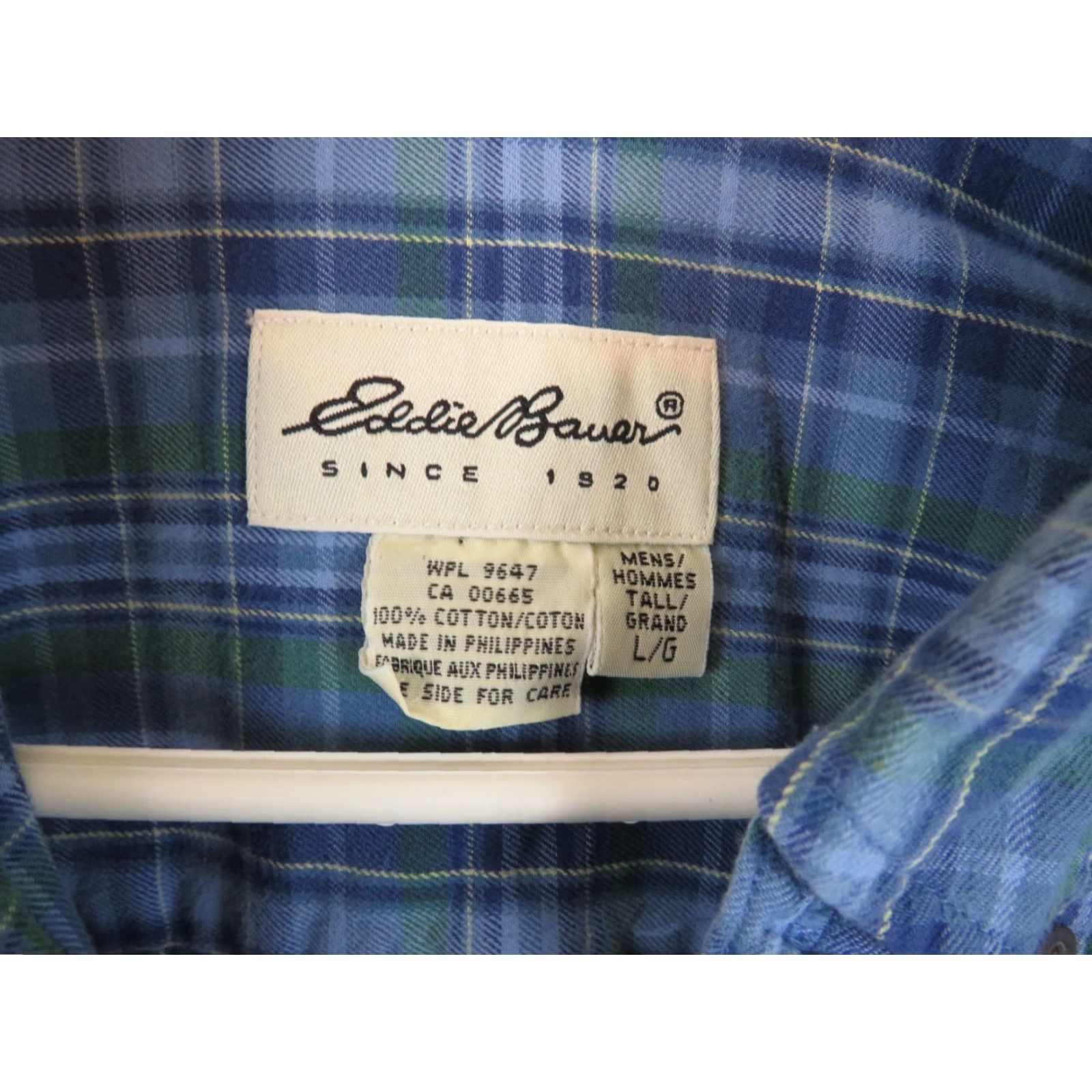 Eddie Bauer Eddie Bauer Button-Up Shirt Men Regular L Blue Green Plaid Multicolor Long Sleeve Front Button Down Shirt Size US L / EU 52-54 / 3 - 5 Thumbnail