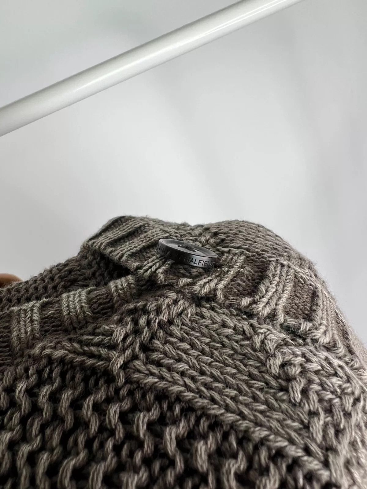Allsaints Allsaints Valkyrie Cardigan Men's Cable Knit Cotton Sweater Size US M / EU 48-50 / 2 - 5 Thumbnail
