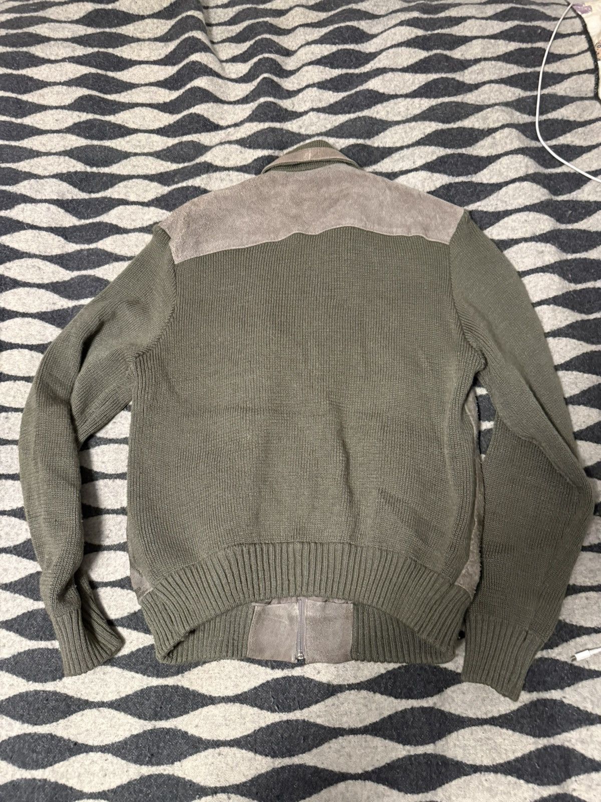 Vintage 80s repage zip up grey cardigan Size US XL / EU 56 / 4 - 2 Thumbnail
