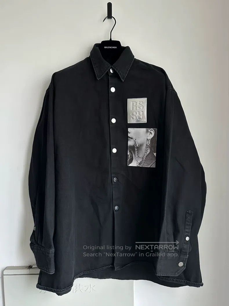 Raf Simons Raf Simons 19ss silver portrait patch denim shirt Size US S / EU 44-46 / 1 - 1 Thumbnail