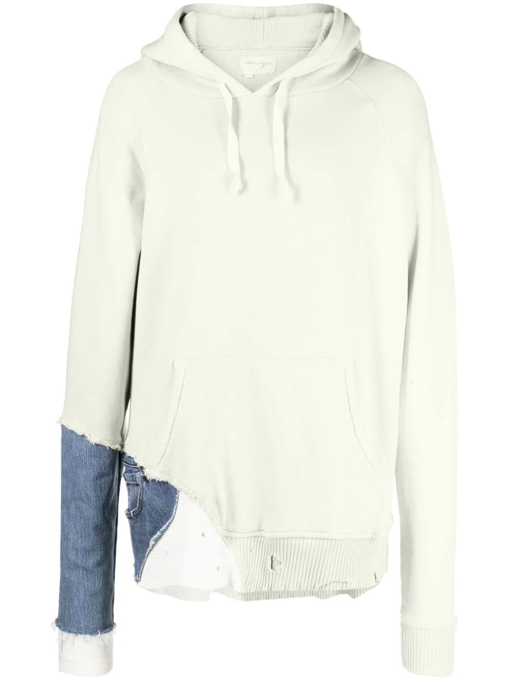 Greg Lauren $1250 NWT White/Denim Fragment Hoodie Large (Size 3) Size US L / EU 52-54 / 3 - 9 Thumbnail