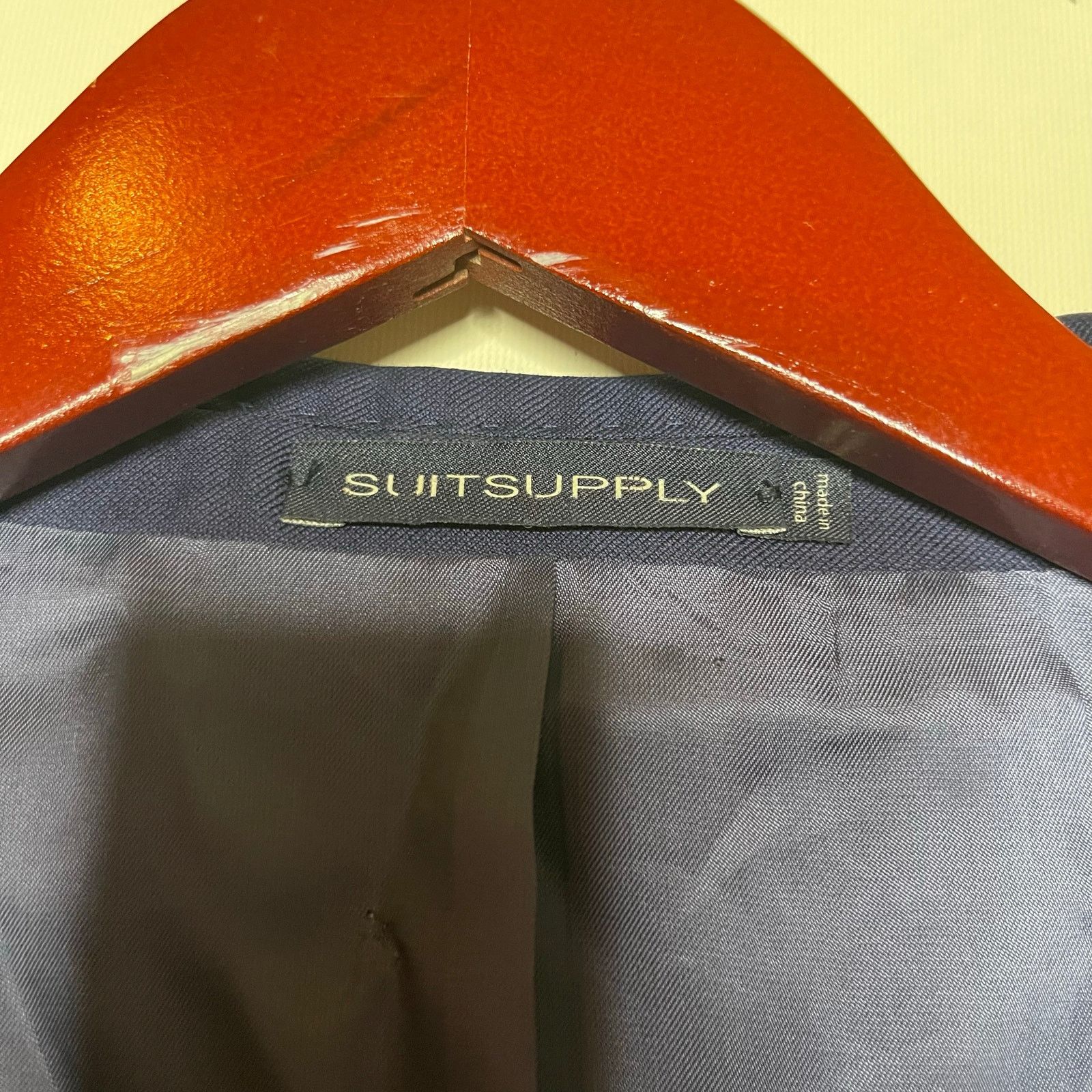 Suitsupply Suitsupply Navy Tailored Fit Lazio Suit Jacket Wool sz US 38 Size 38R - 3 Thumbnail