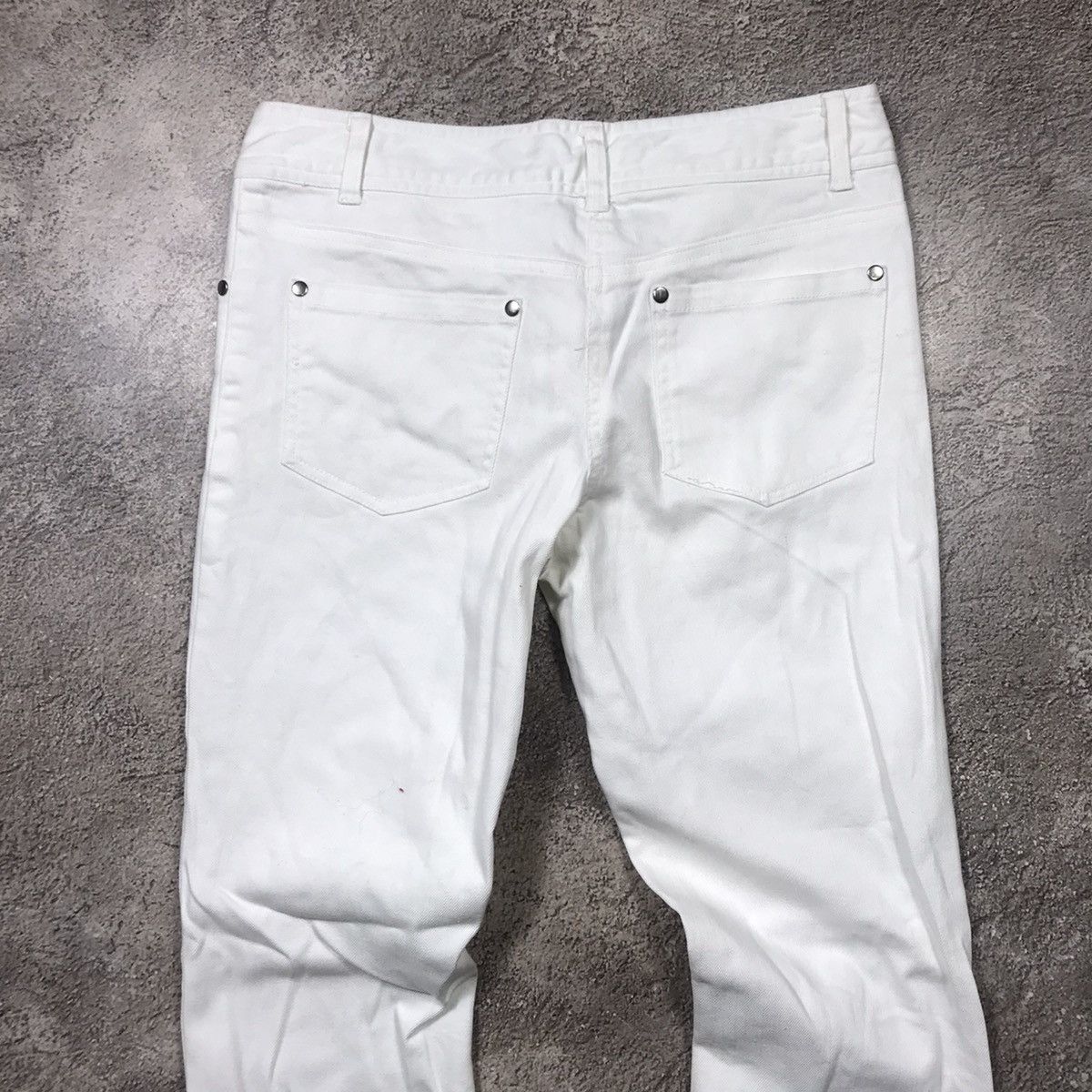 Vintage Vintage Y2K Distressed Flared Jeans Streetwear Wide Leg 30 Size 30" / US 8 / IT 44 - 4 Thumbnail