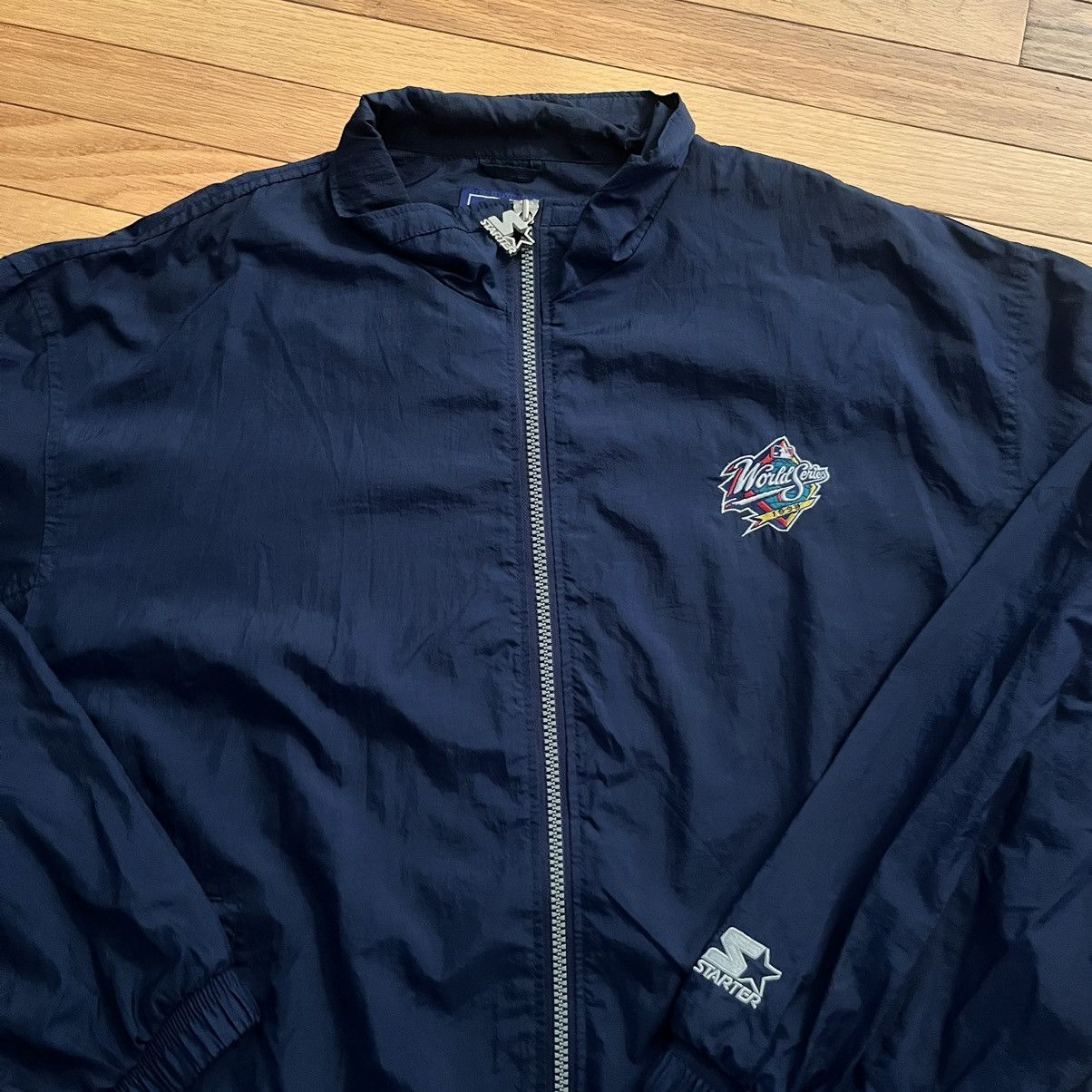 MLB × Starter × Vintage VTG World Series 1998 Star Zip Up Jacket Size US XXL / EU 58 / 5 - 2 Thumbnail