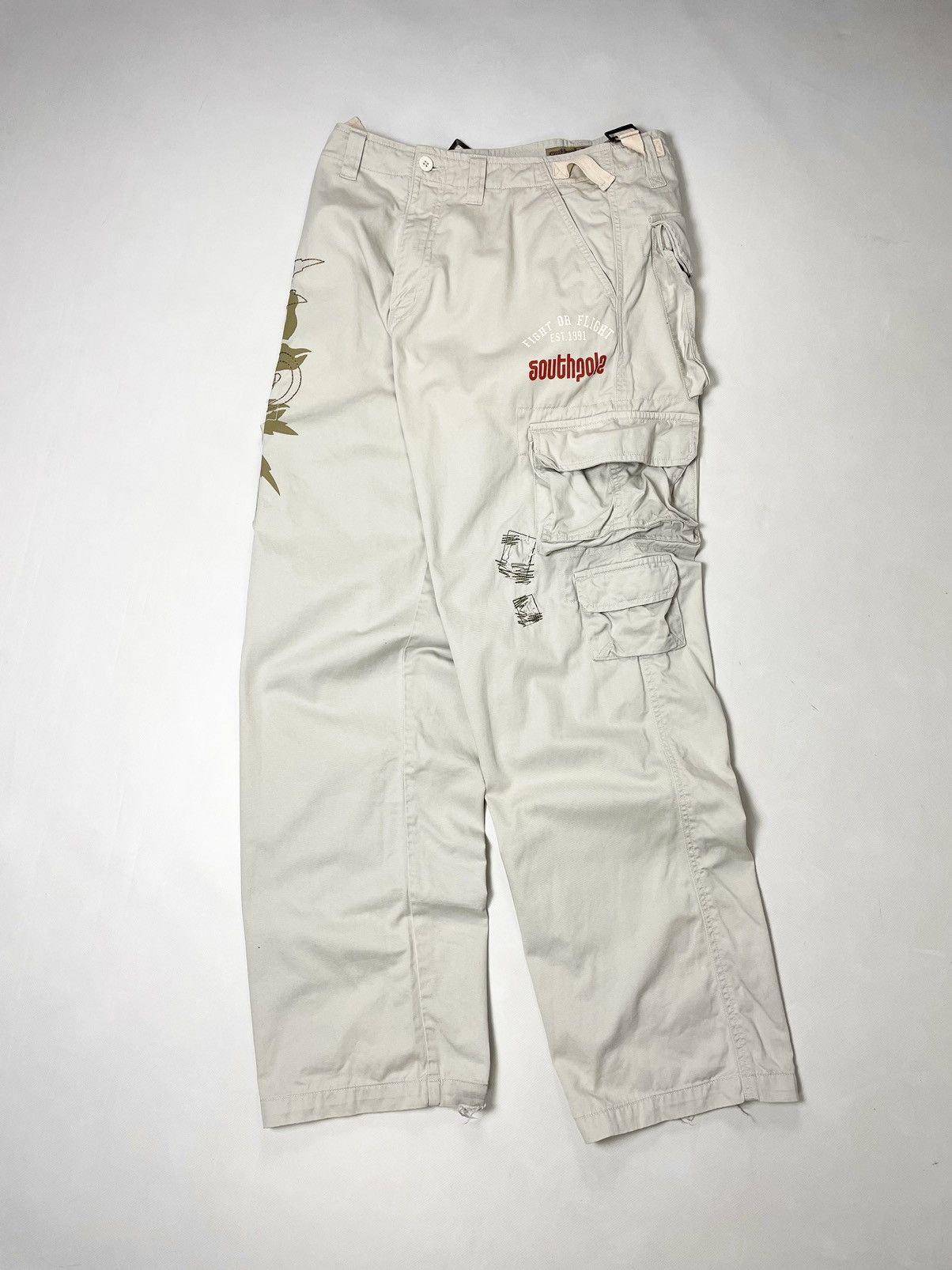 Southpole South Pole 🪘 Vintage Surfing Hip Hop Cargo Pants Size US 34 / EU 50 - 1 Thumbnail