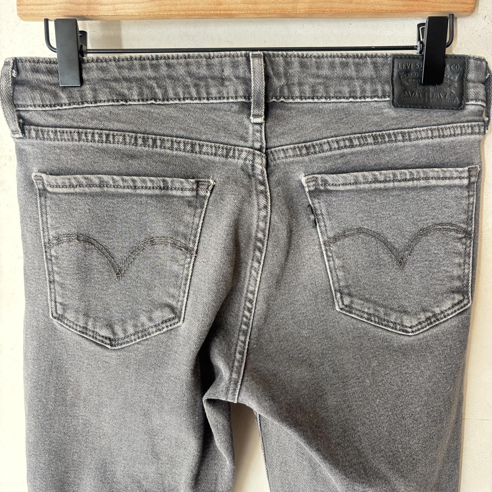 Levi's Levi’s 711’s Dark Gray Jeans Size 26" / US 2 / IT 38 - 5 Thumbnail