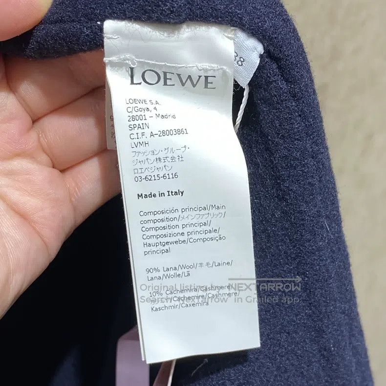 Loewe Loewe Midnight blue double-faced cashmere coat Size XS / US 0-2 / IT 36-38 - 4 Thumbnail