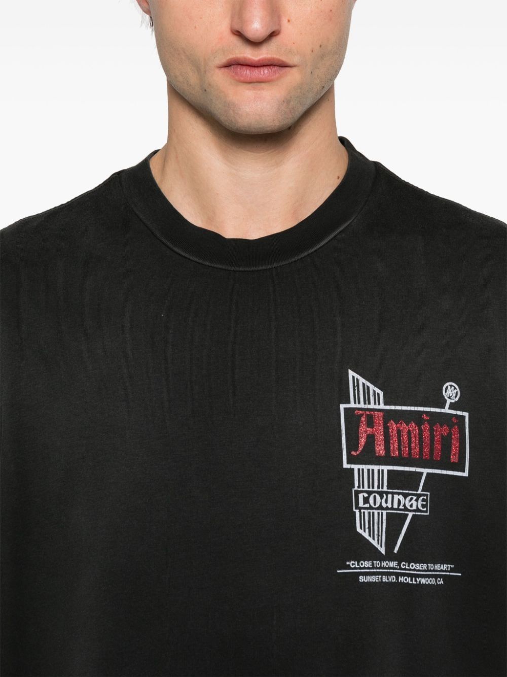 Amiri o1h1sh10525 Vintage Lounge T-Shirt in Black Size US L / EU 52-54 / 3 - 4 Thumbnail