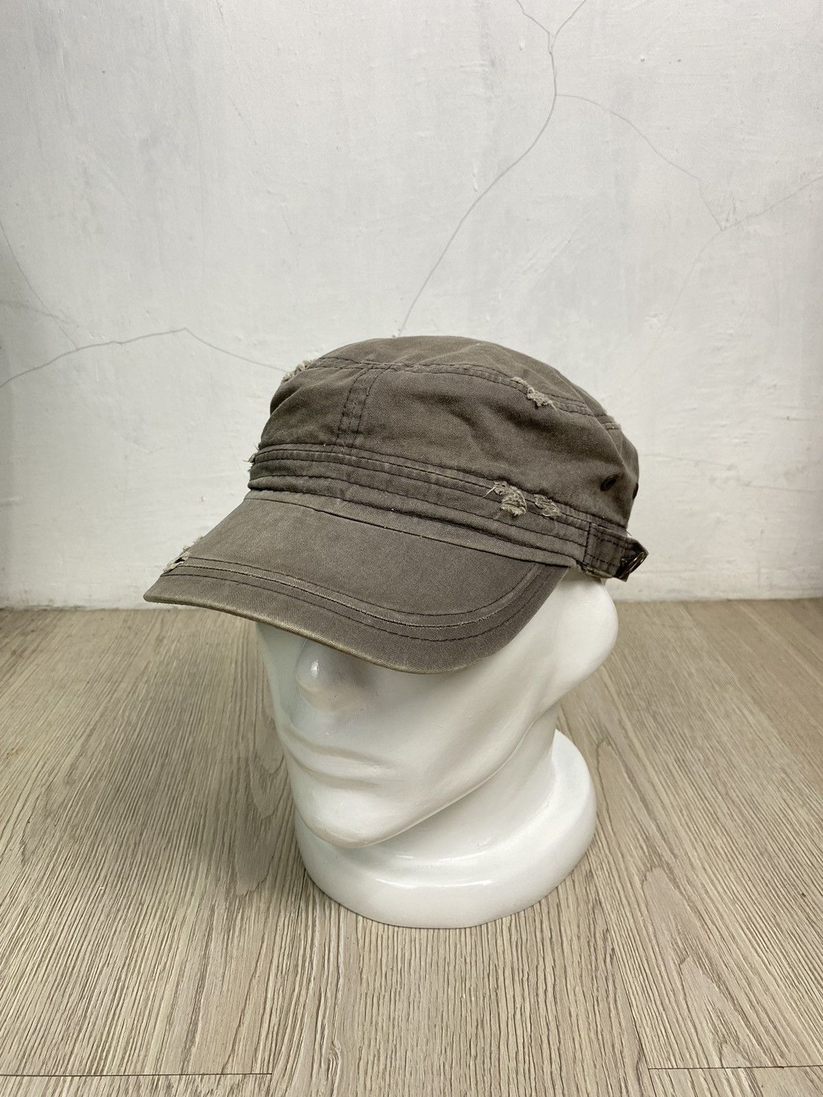 If Six Was Nine × Japanese Brand × Le Grande Bleu (L.G.B.) 2000s Distressed patrol hat ifsixwasnine lgb style Size ONE SIZE - 2 Thumbnail