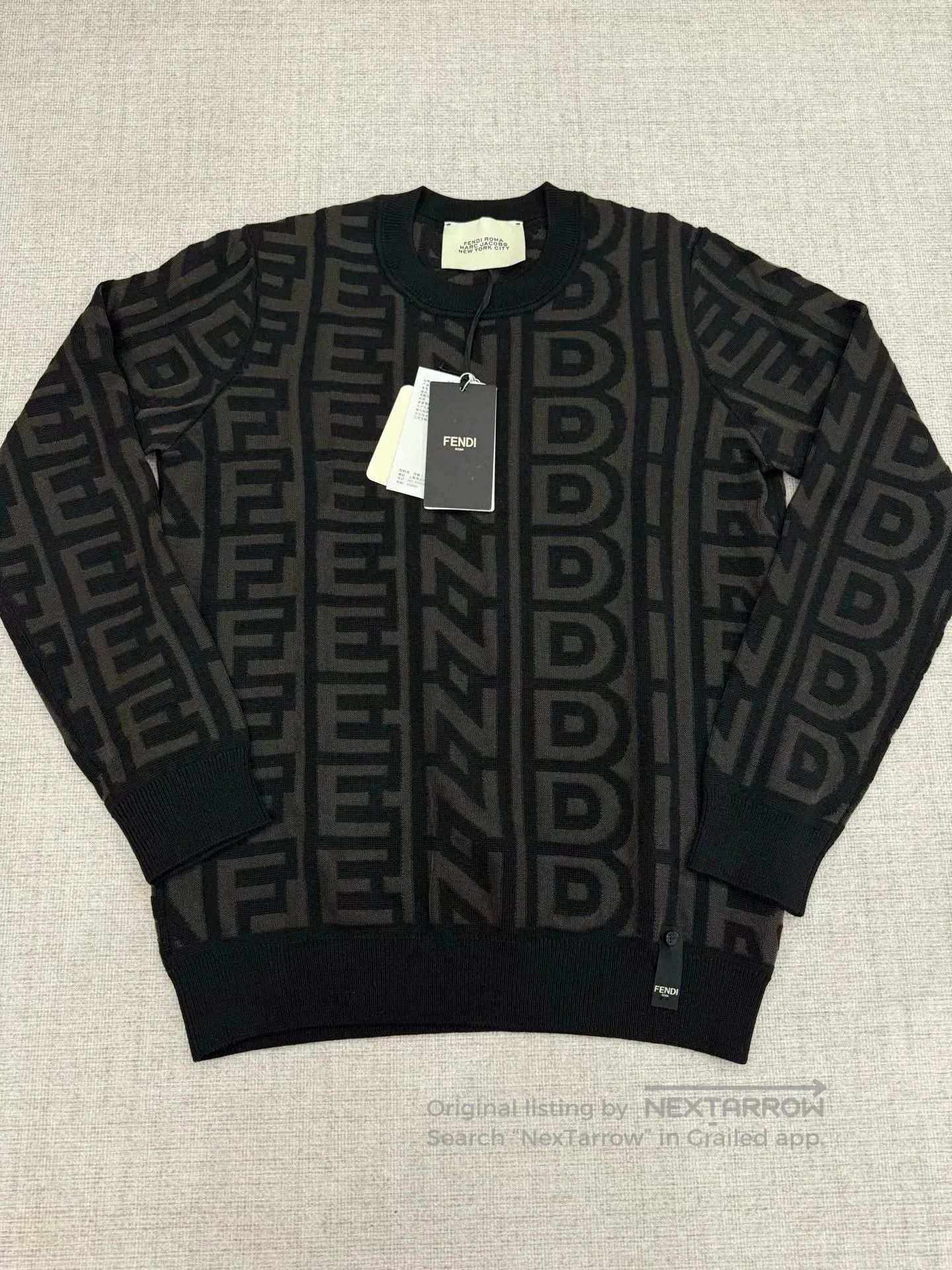 Fendi fendi logo knit pullover sweater. Size US M / EU 48-50 / 2 - 1 Thumbnail