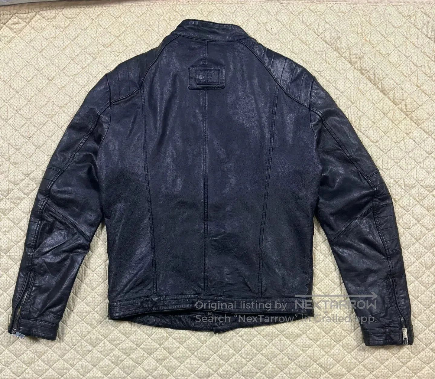 Dolce & Gabbana Men's Motorcycle Leather Jacket Collaboration. Size US XL / EU 56 / 4 - 2 Thumbnail