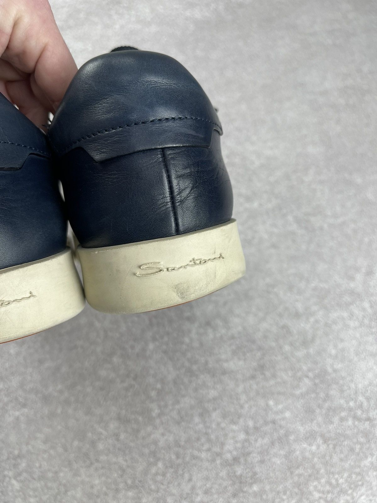 Santoni Santoni Navy Blue Sneakers Men’s Shoes Size US 10.5 Size US 10.5 / EU 43-44 - 8 Thumbnail