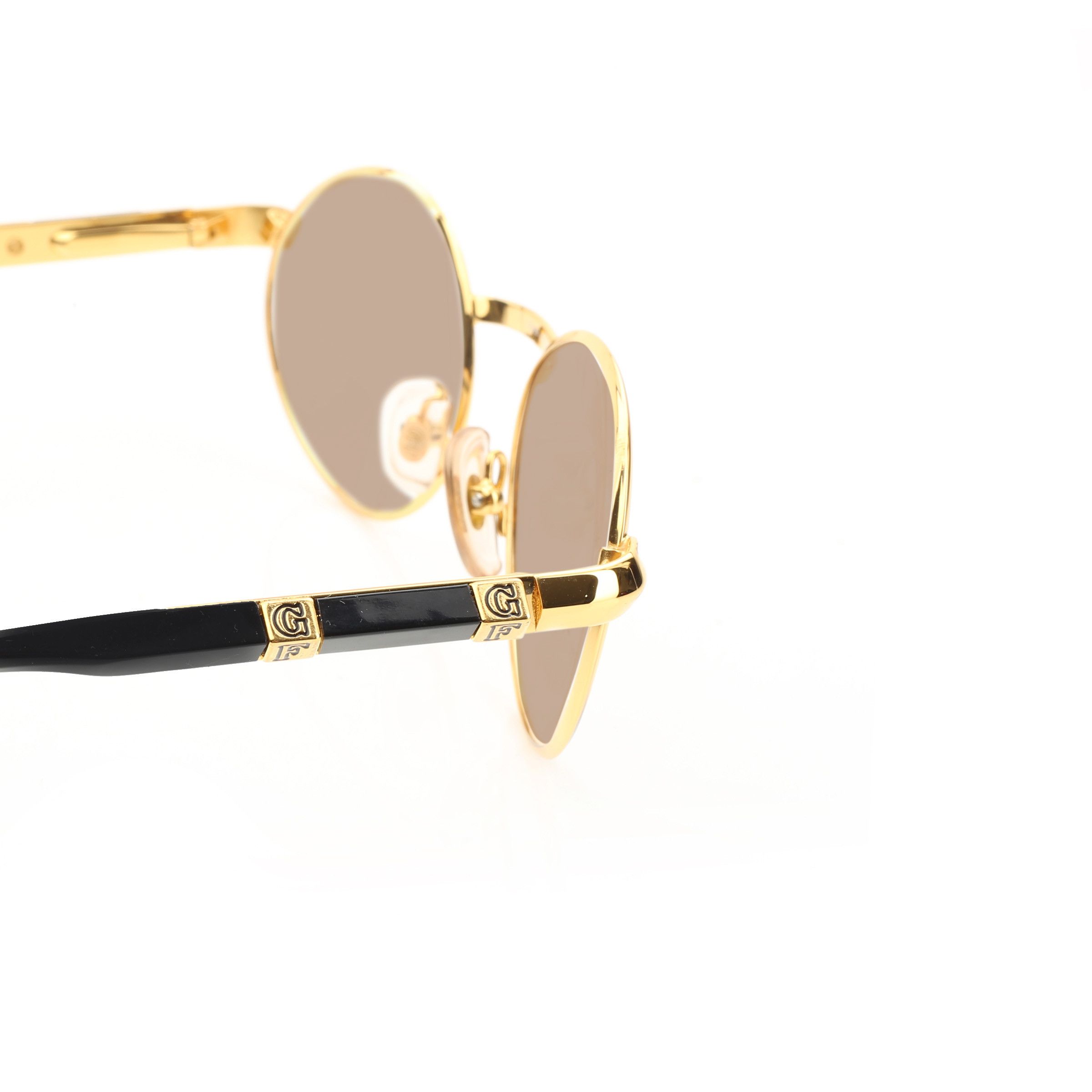 Gianfranco Ferre Gianfranco Ferre '90s Gold & Black Pyramidal Sunglasses Size ONE SIZE - 2 Thumbnail