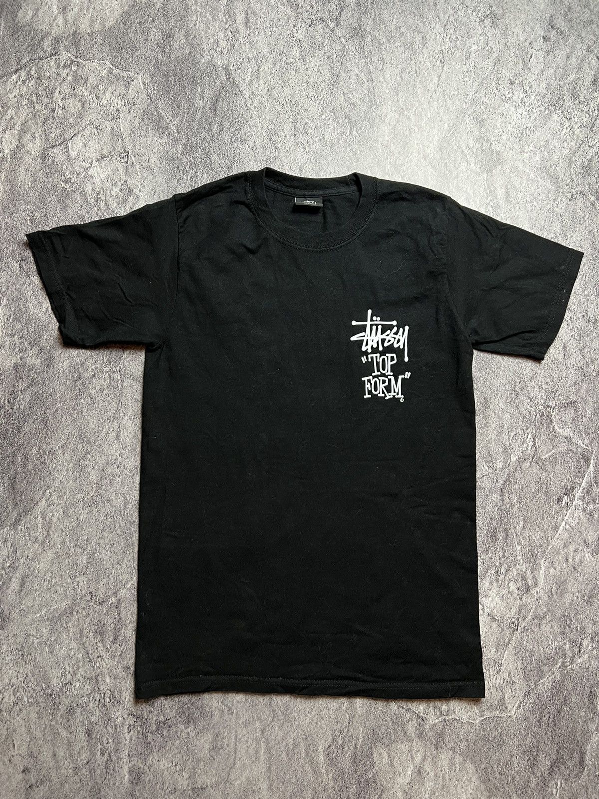 Stussy Y2K stussy top form skate rap japan graffiti style tee 