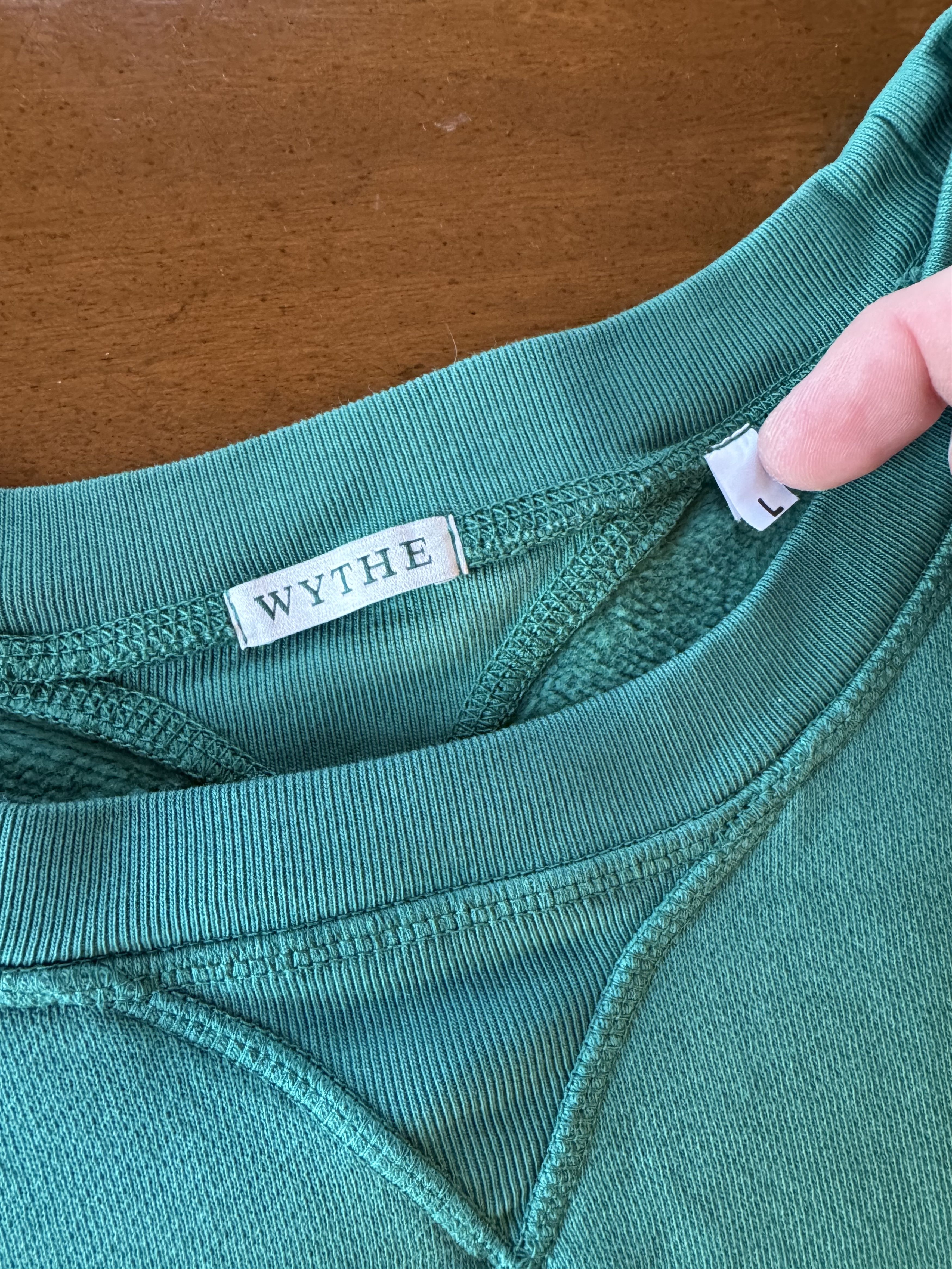 WYTHE Wythe Vintage Fit Crewneck Sweatshirt Evergreen Size US L / EU 52-54 / 3 - 2 Thumbnail