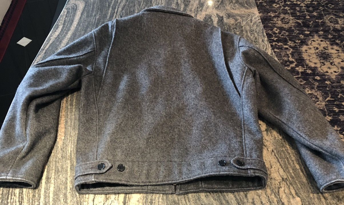 Schott Gray Wool Zipped Jacket Size US M / EU 48-50 / 2 - 4 Thumbnail