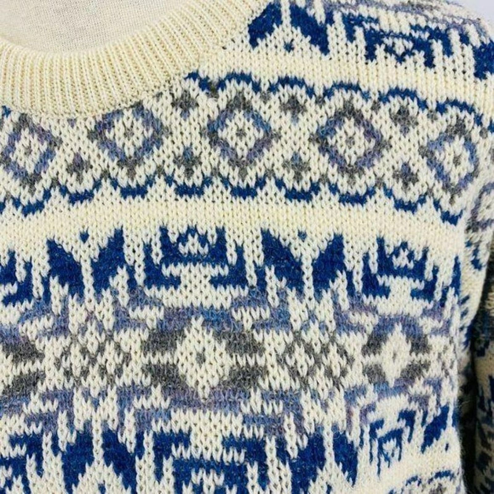 Vintage Lakeland Knitwear Sweater Jumper Pullover Sweater Large Size US L / EU 52-54 / 3 - 2 Thumbnail