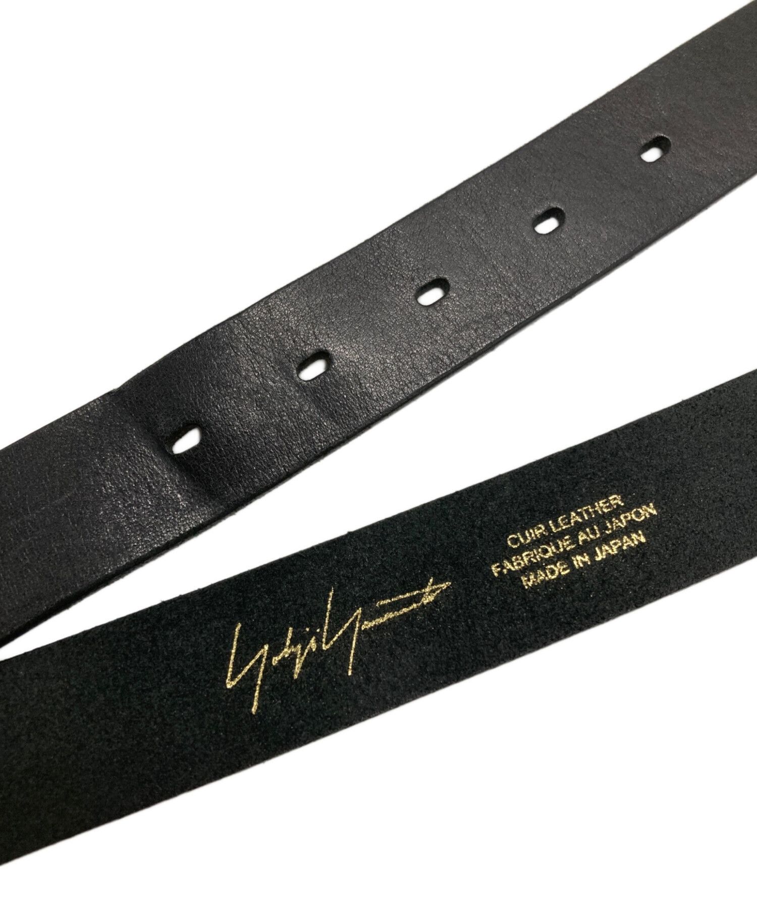 Yohji Yamamoto Yohji Yamamoto pour homme MAT SOFT OIL 30MM PLAIN BELT Size ONE SIZE - 2 Thumbnail
