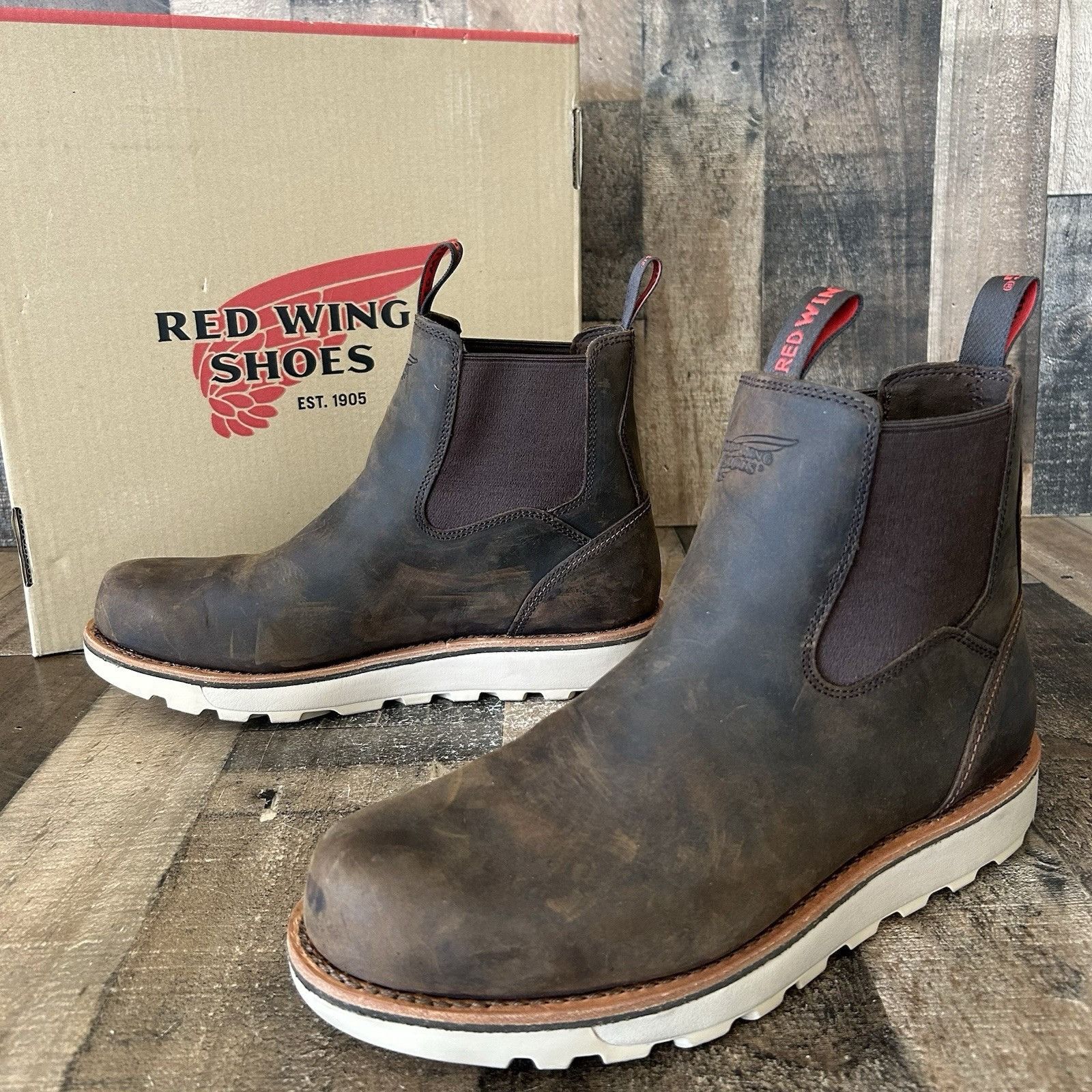 Red Wing Red Wing 1220 Chelsea Soft Toe Pull On Work Boots Mens 13 D Size US 13 / EU 46 - 1 Thumbnail
