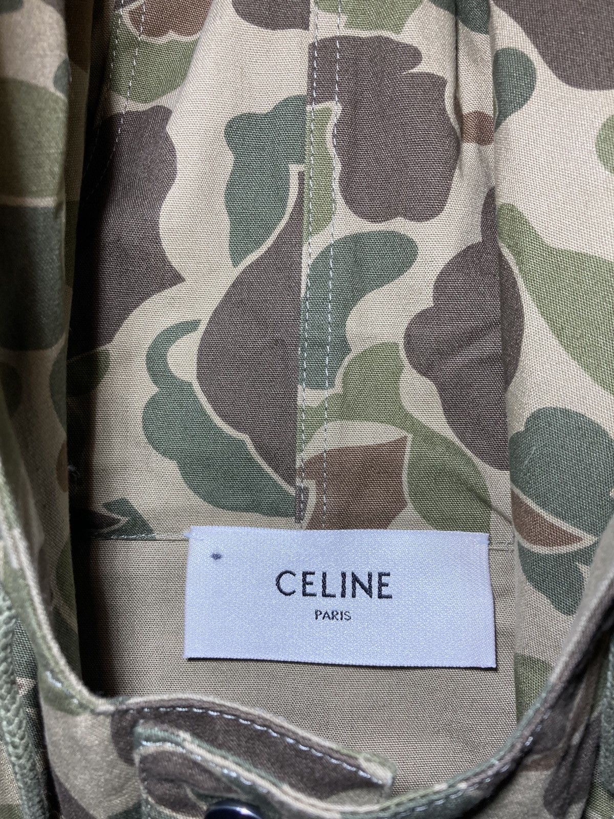 Celine New SS22 Celine Duck Camo Military Cargo Jacket Cut Off Vest Size US XL / EU 56 / 4 - 6 Thumbnail