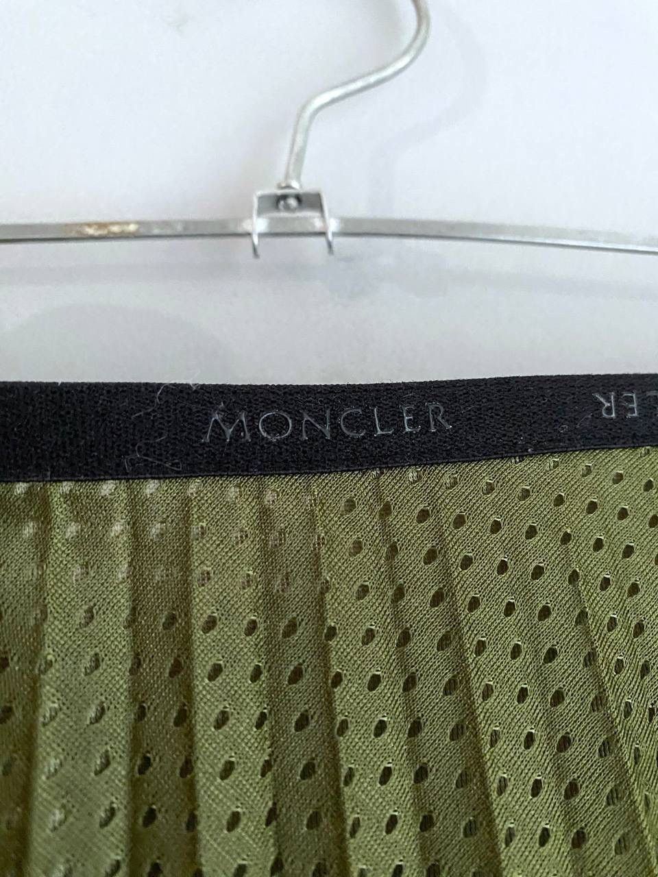 Designer × Moncler Moncler Gonna Pleated Midi Green Skirt, Size 44 Size 34" / US 12 / IT 48 - 7 Thumbnail
