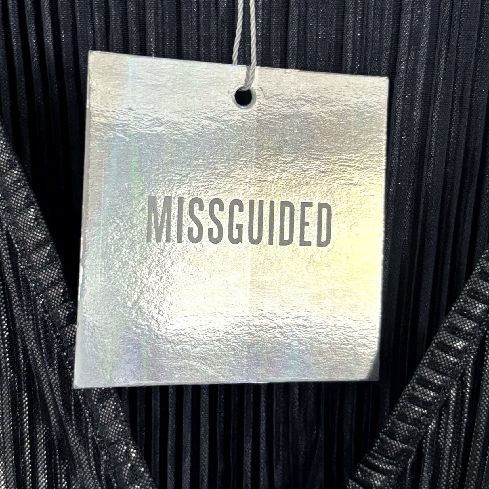 Missguided Missguided Playsuit Womens Petite Wrap Front Lurex Metallic Size UK 10 New With Tags Size 32" / US 10 / IT 46 - 6 Thumbnail