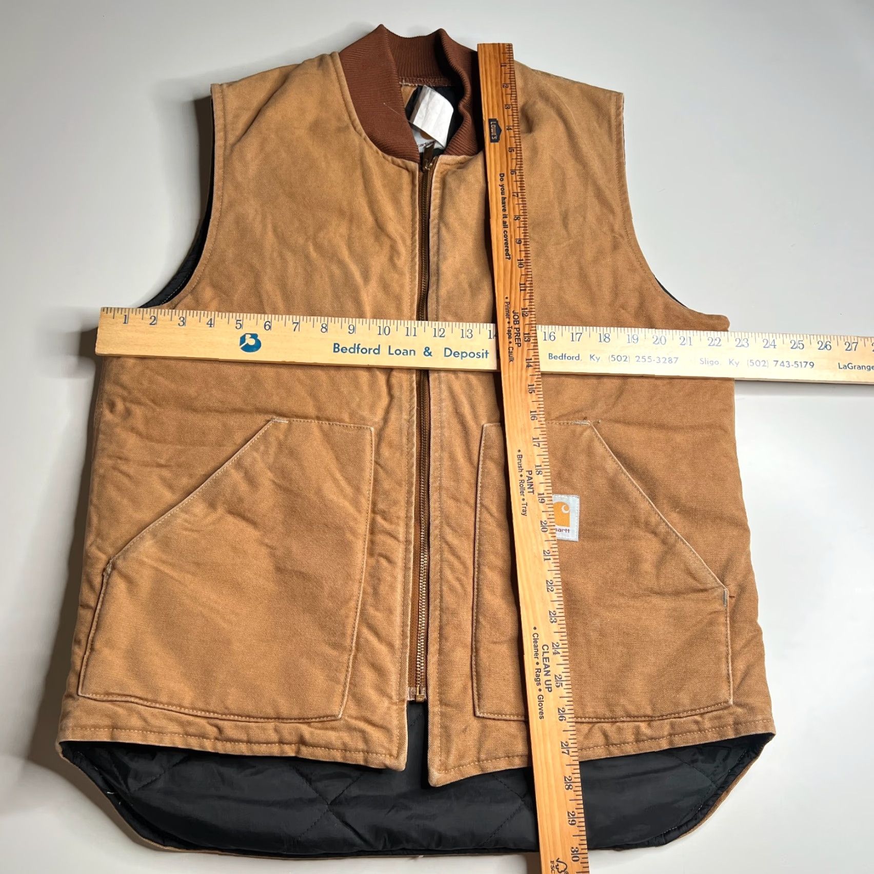 VINTAGE Carhartt Duck Canvas Quilted Vest Men