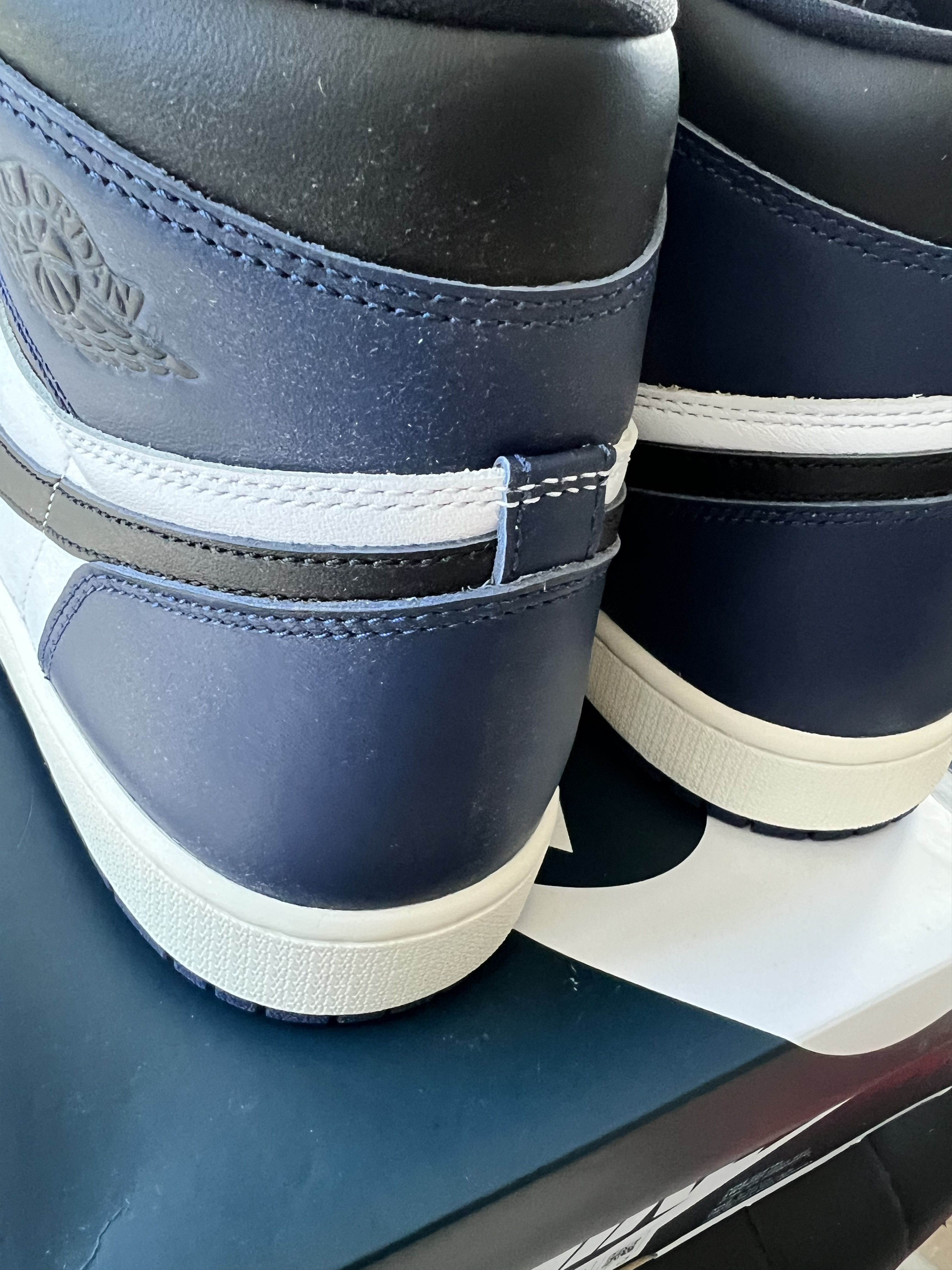 Jordan Brand × Nike JORDAN 1 HIGH MIDNIGHT NAVY *DAMAGED BOX 📦* Size US 12 / EU 45 - 5 Thumbnail