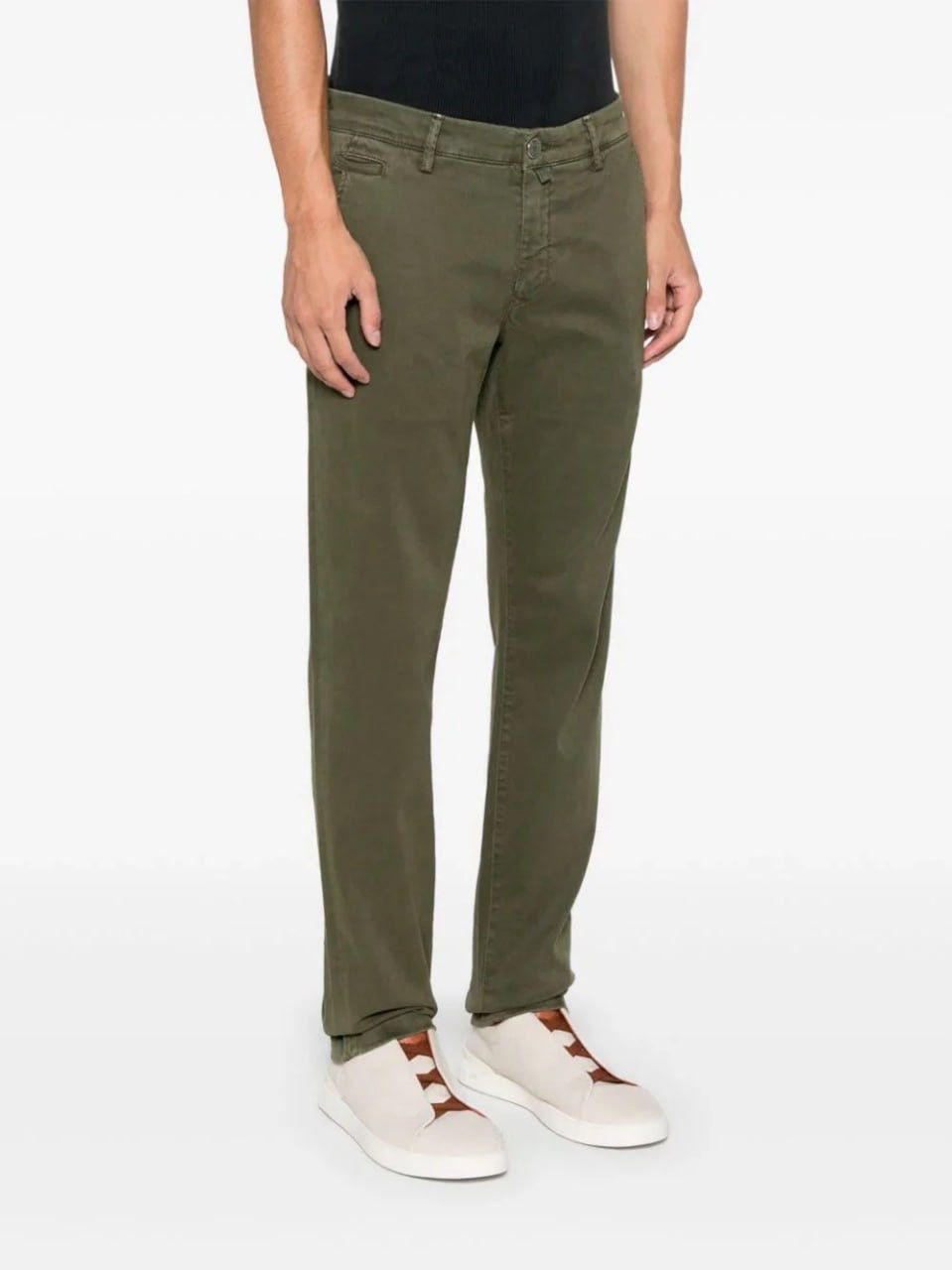 Jacob Cohen Jacob Cohen Italy bobby Trouser chino Green canvas Pants Size US 33 - 2 Thumbnail