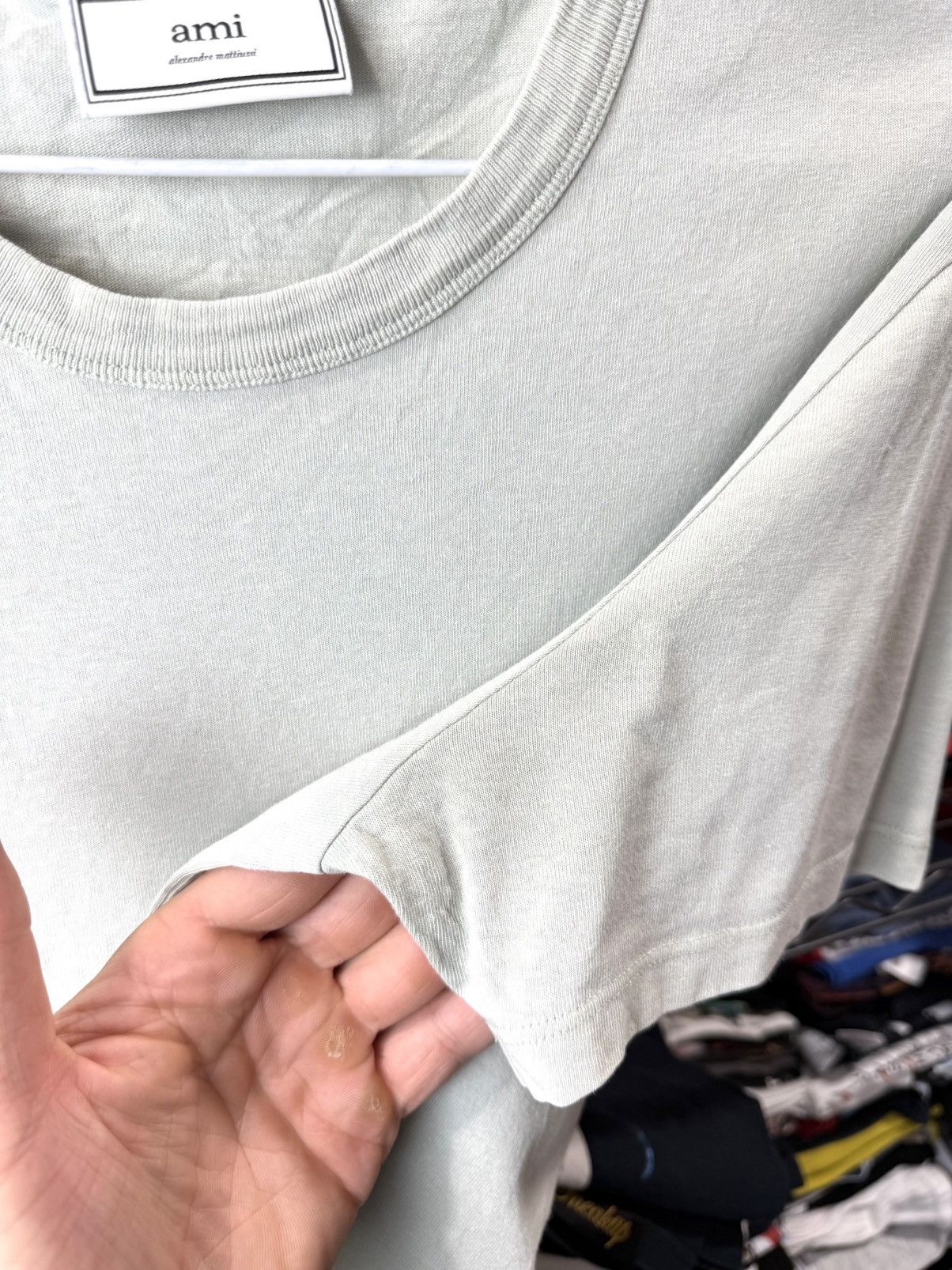 AMI Ami Light Green T Shirt Size US M / EU 48-50 / 2 - 6 Thumbnail