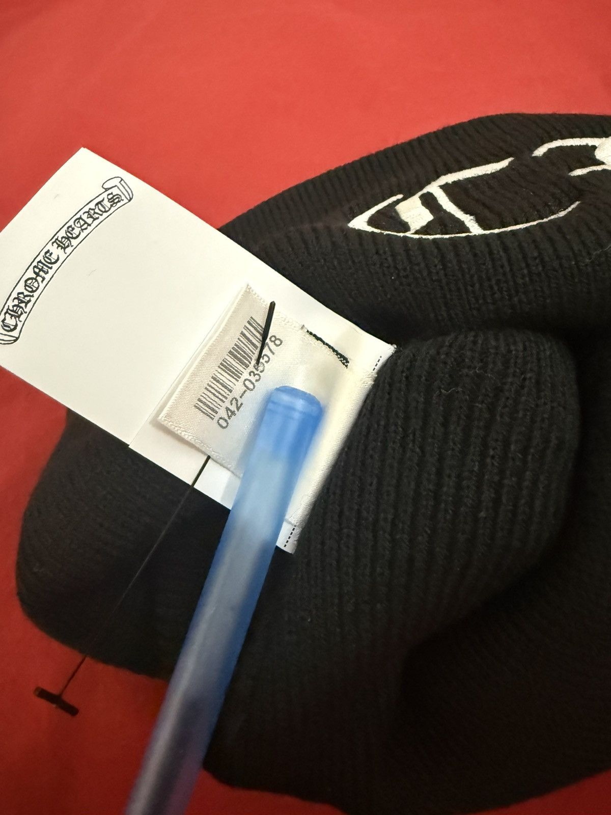 Chrome Hearts Chrome Heart Beanie Size ONE SIZE - 7 Thumbnail