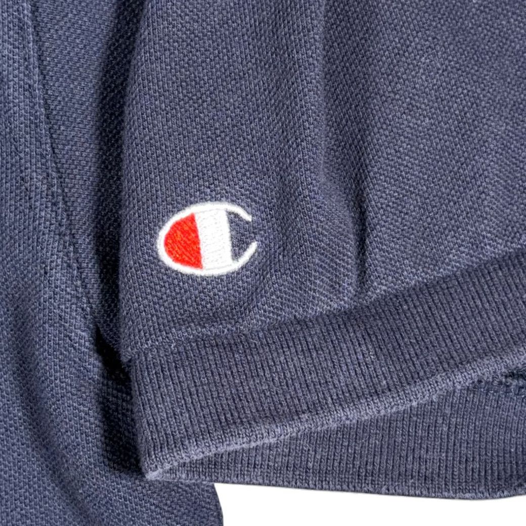 Champion VINTAGE Champion Atlanta USA 90s Polo Shirt Mens Blue Large Casual Shirt Size US L / EU 52-54 / 3 - 7 Thumbnail