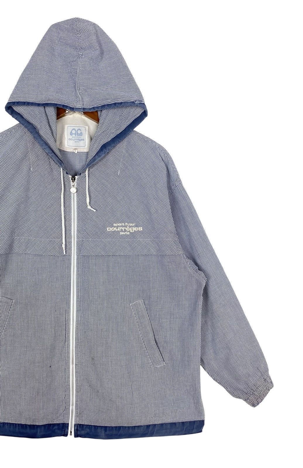 Courreges Rare‼️ Courreges Distressed Hoodie Zipper Jacket Size US M / EU 48-50 / 2 - 3 Thumbnail