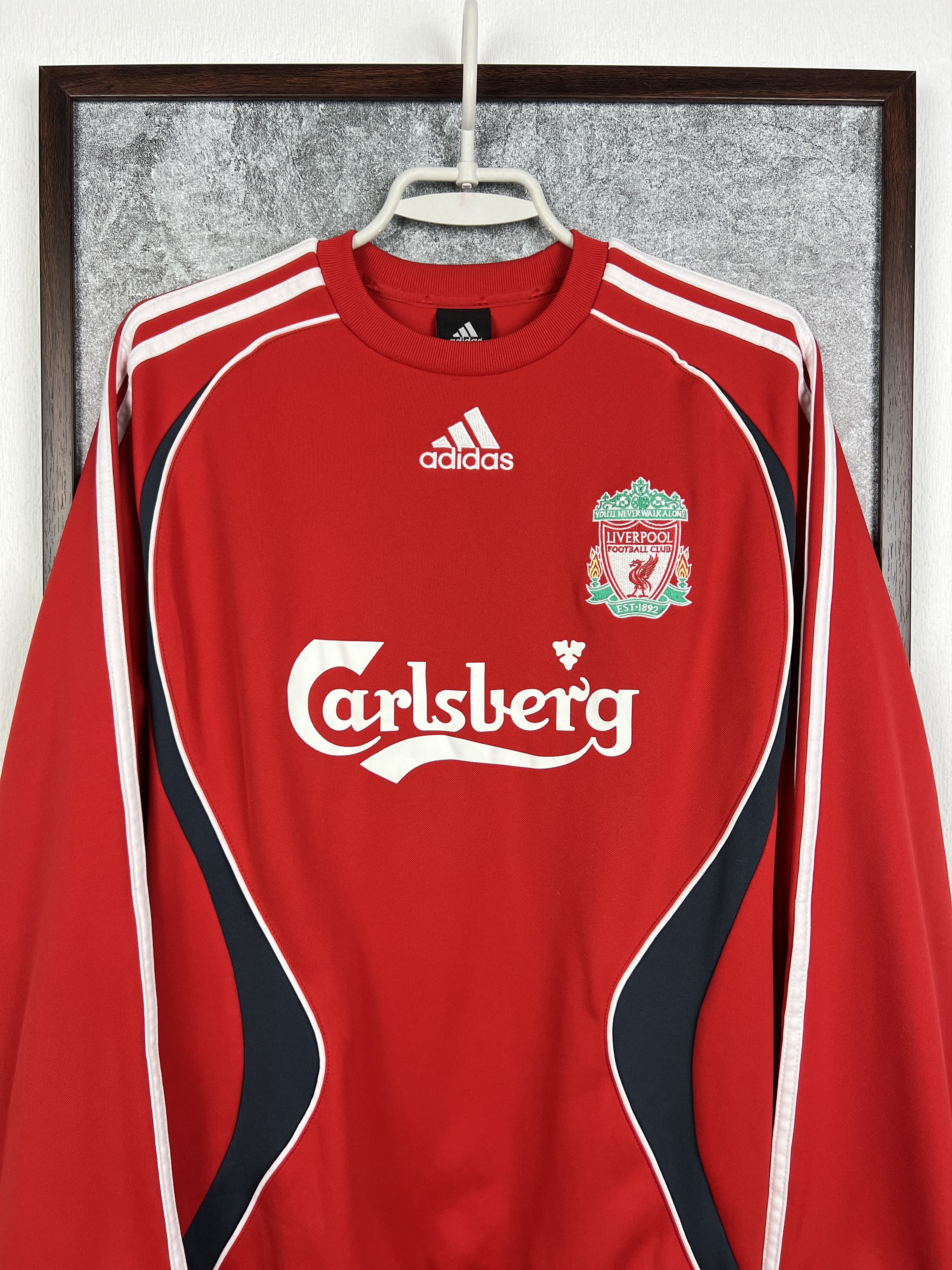 Adidas Liverpool Football Sweatshirt Soccer Crewneck Track Top Size US S / EU 44-46 / 1 - 2 Thumbnail