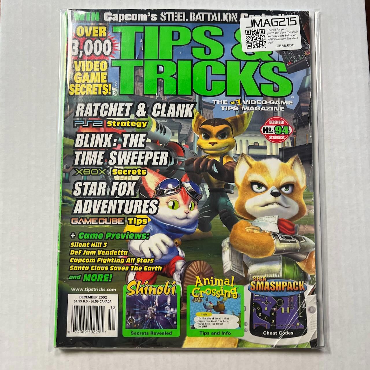 Nintendo VTG Tips & Tricks Magazine #94 DEC 2002 STAR FOX Cover RARE Size ONE SIZE - 10 Thumbnail