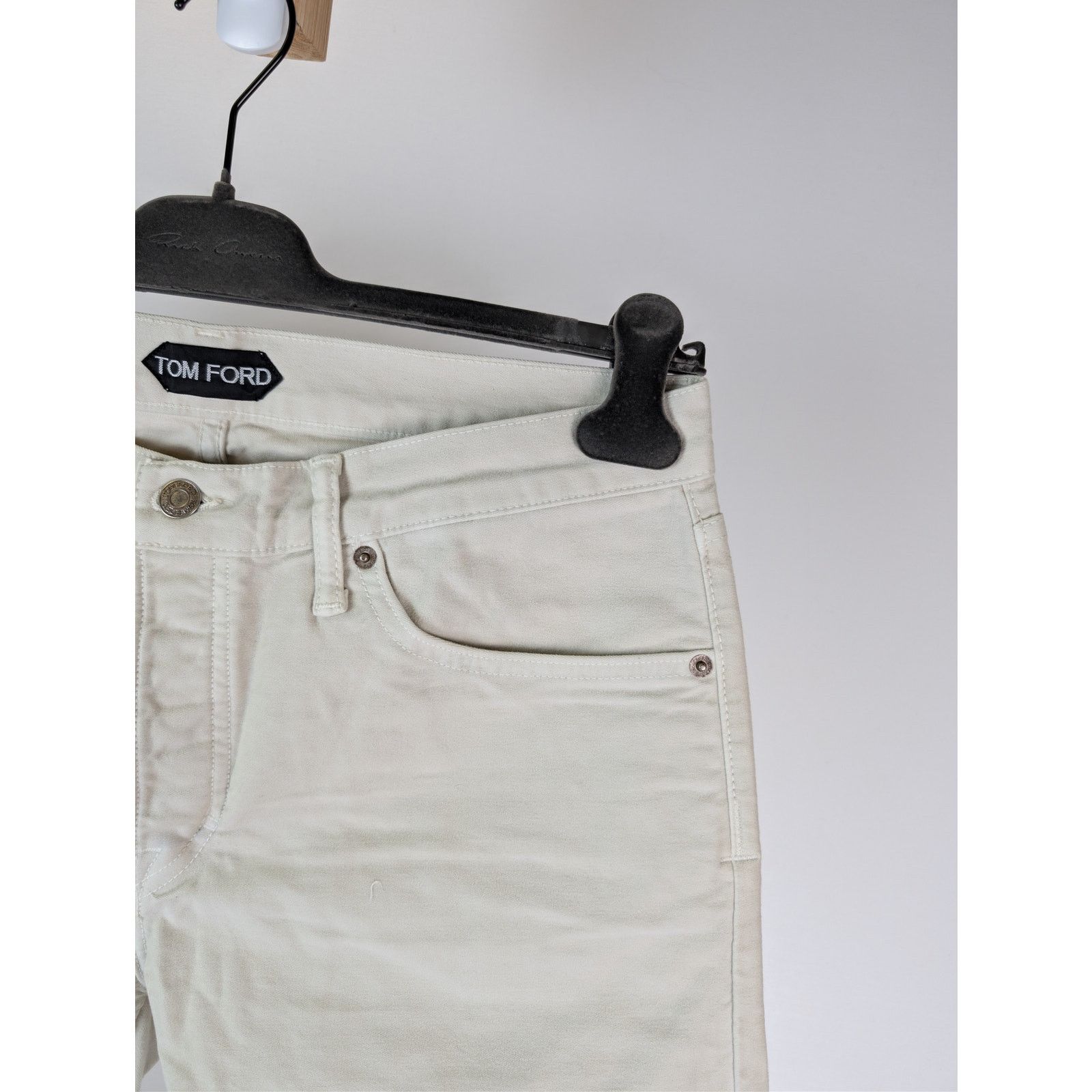 Tom Ford o1rshd1 Slim Fit Denim Jeans in Light Yellow Size US 33 - 5 Thumbnail