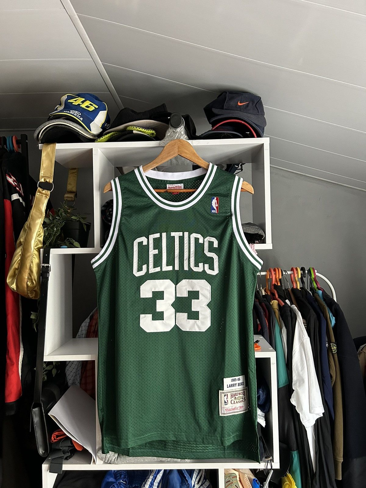 NBA Larry Bird #33 Boston Celtics Mitchell&Ness Swingman Jersey Size US L / EU 52-54 / 3 - 3 Thumbnail